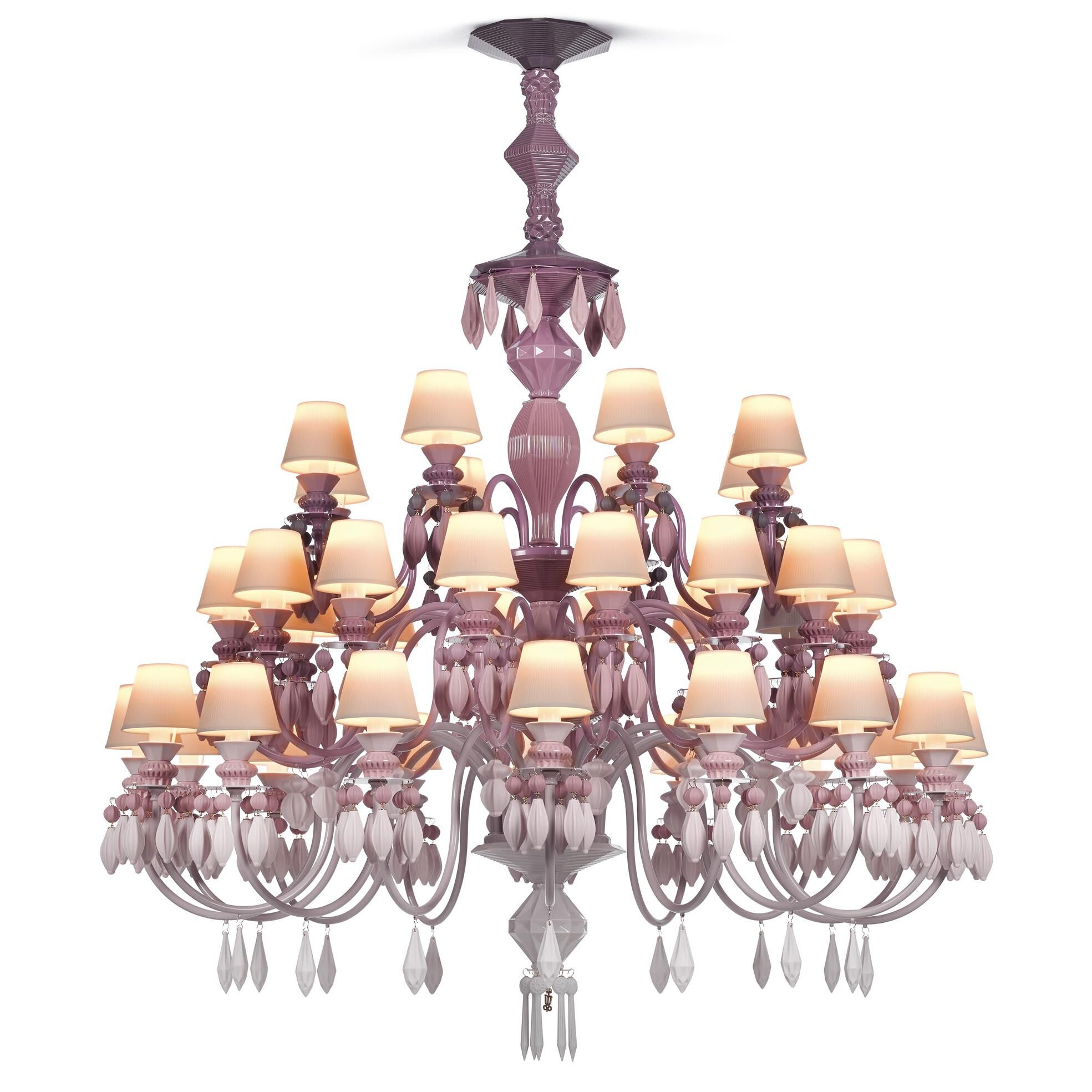 Belle De Nuit 49 Inch 40 Light LED Chandelier by Lladro