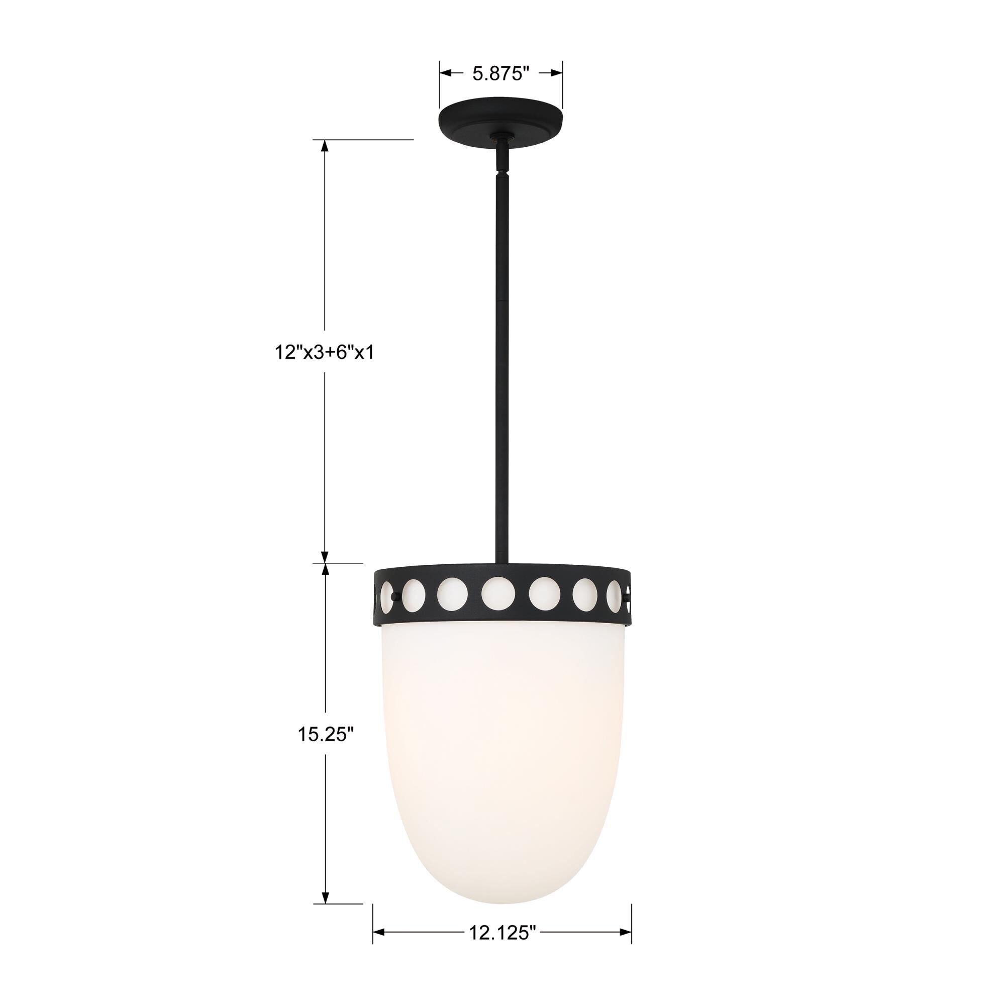 Kirby 12 Inch Large Pendant by Crystorama