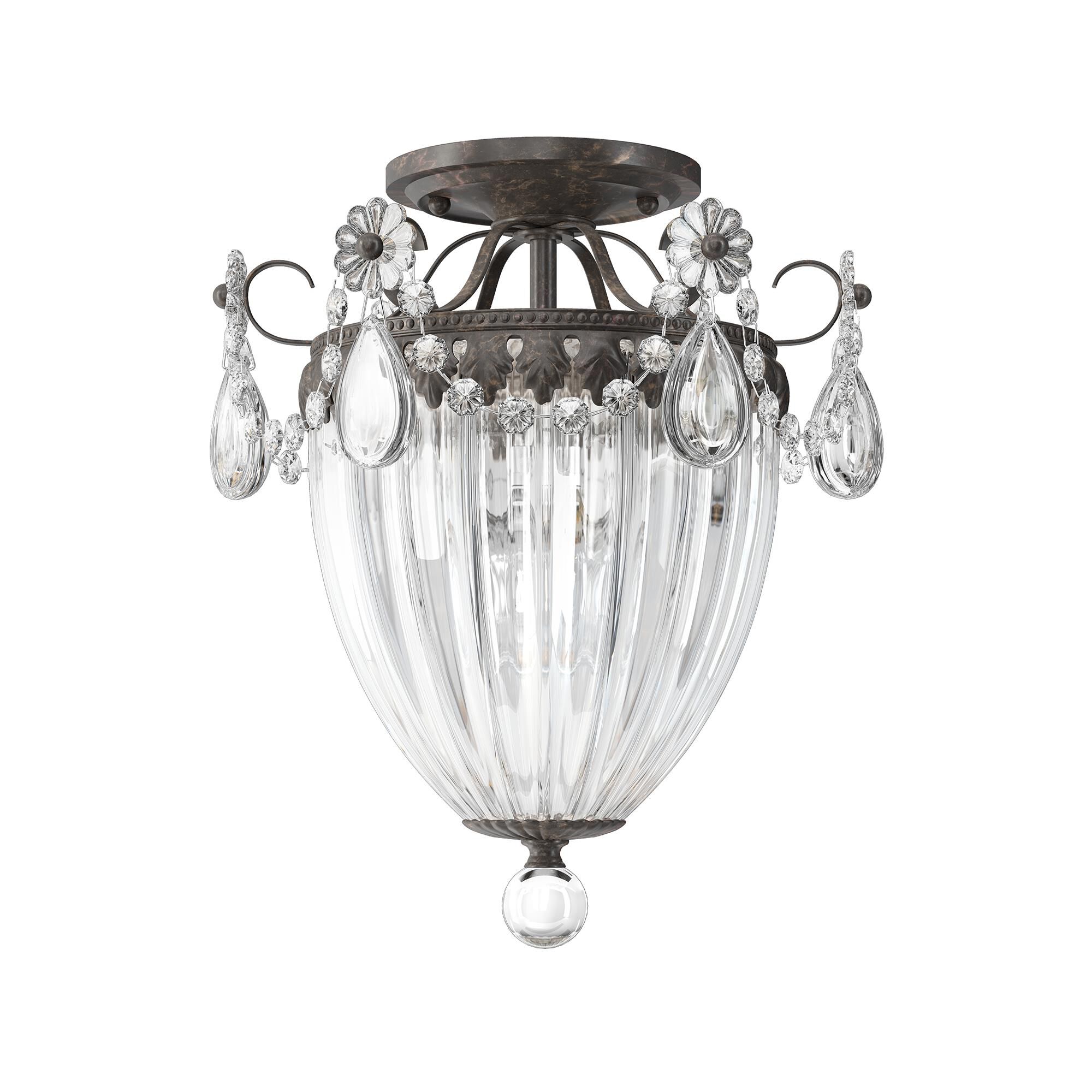 Shown in Heirloom Bronze finish and Clear Radiance crystal