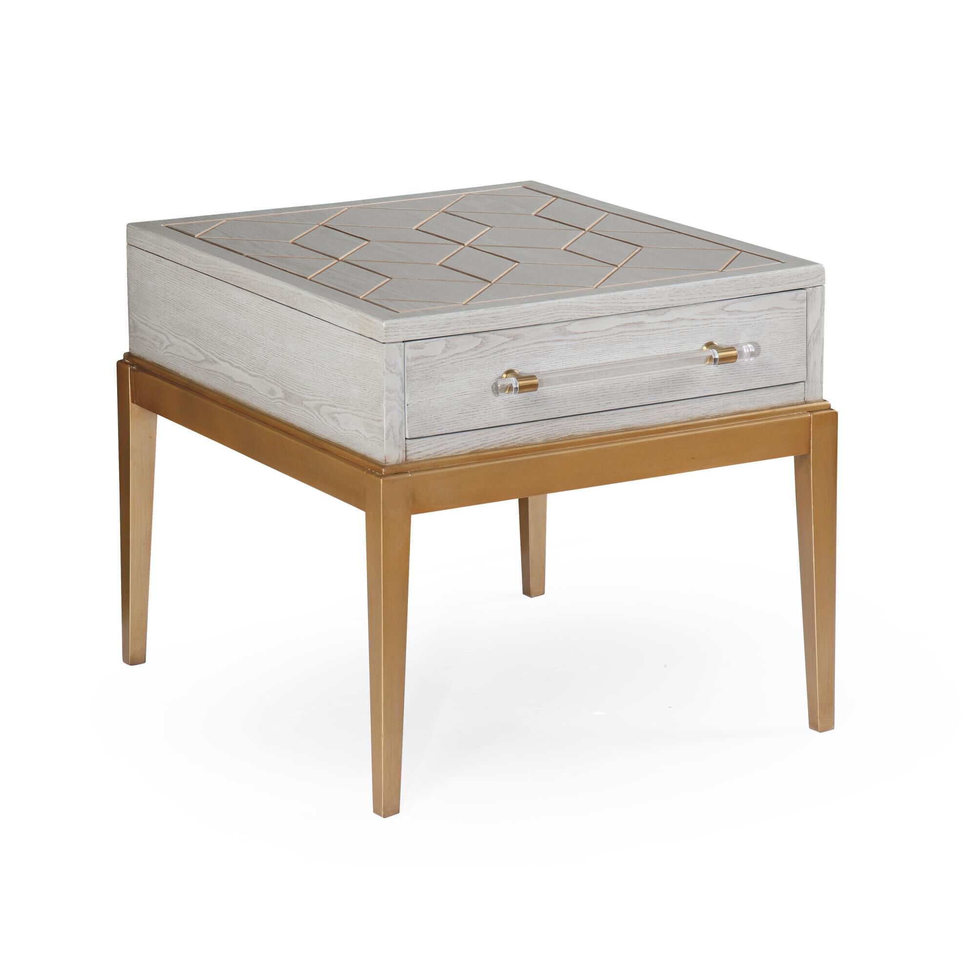 Perrine 28 Inch End Table by Bassett Mirror Company