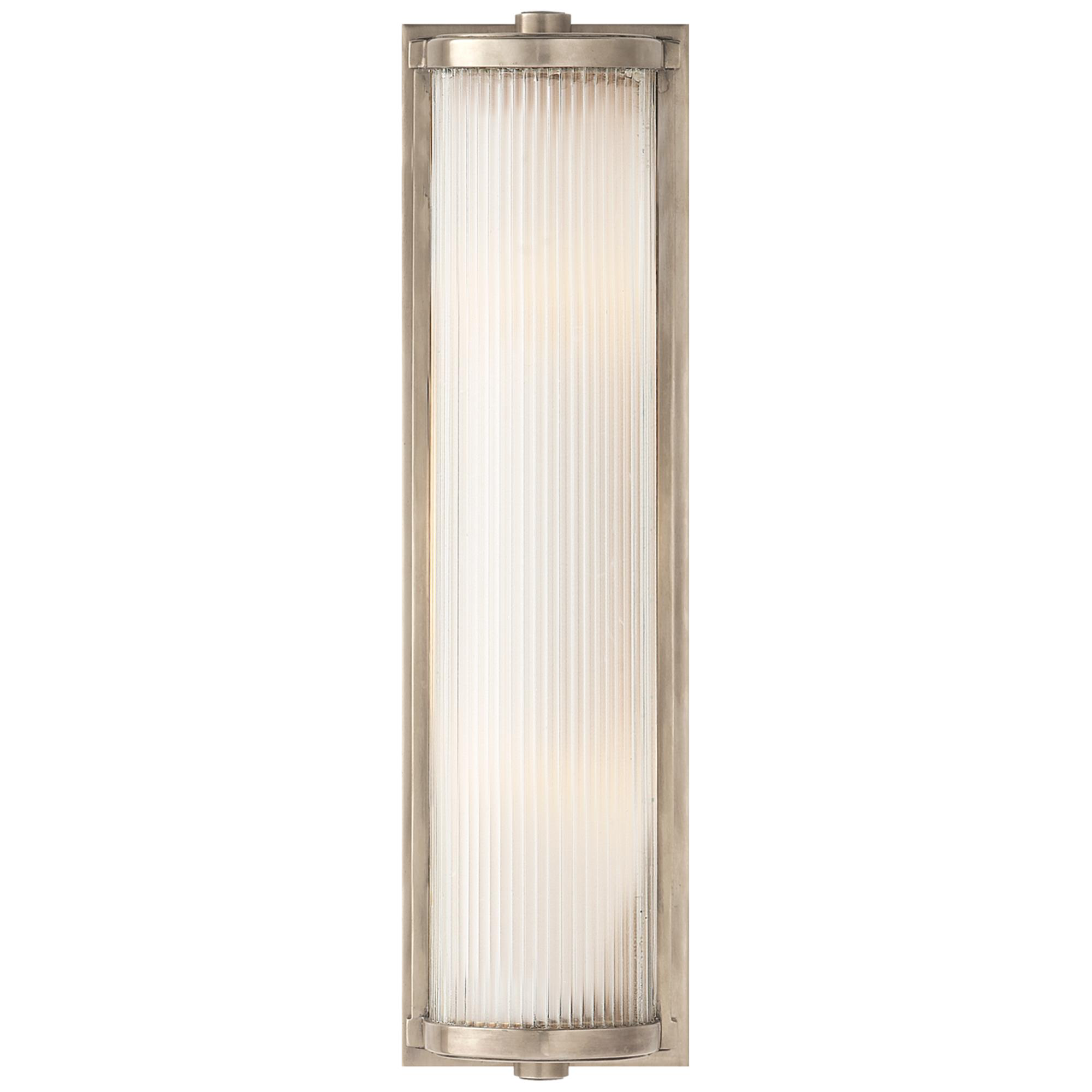 Shown in Antique Nickel finish and Frosted glass