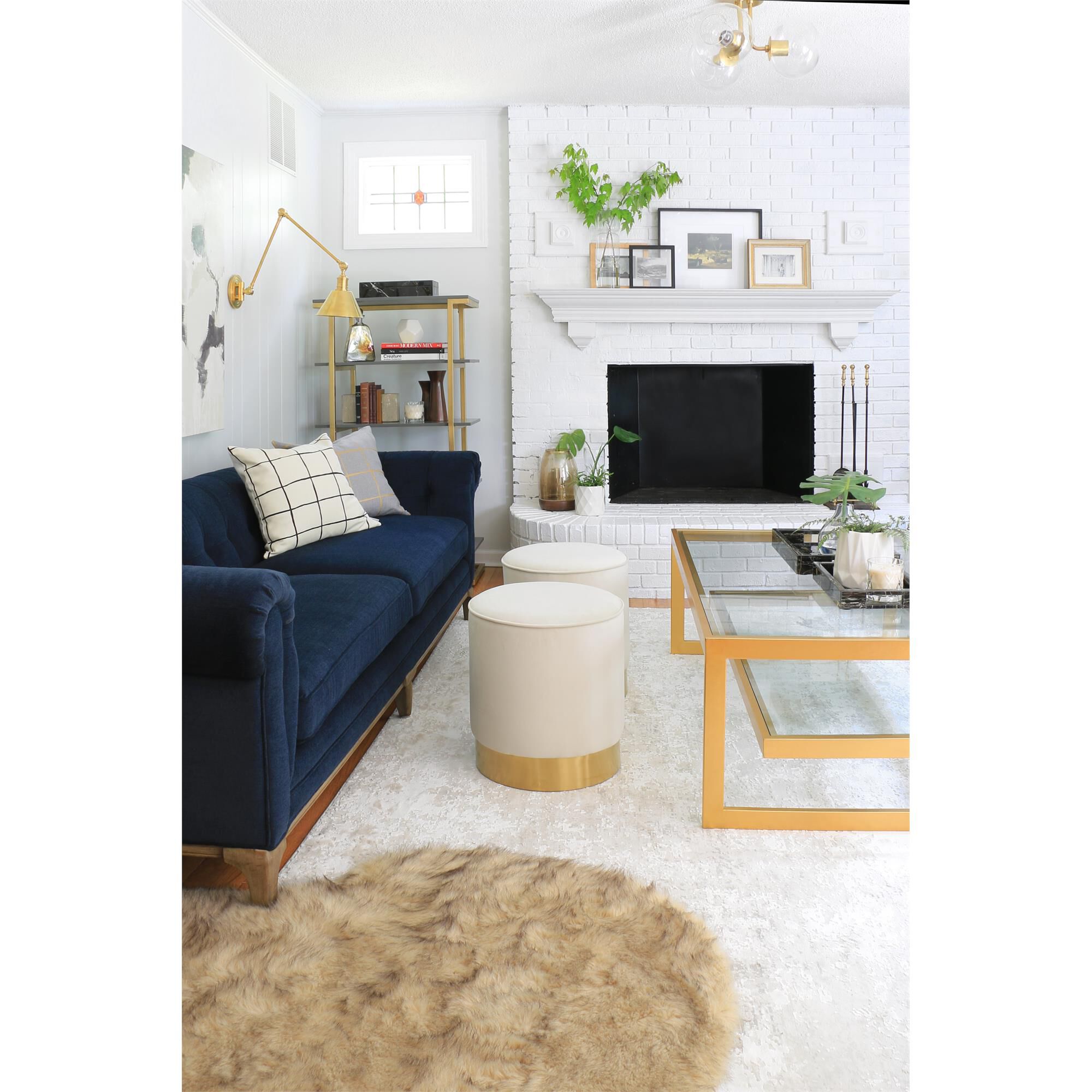 Margot 20 Inch 3 Light Semi Flush Mount,
