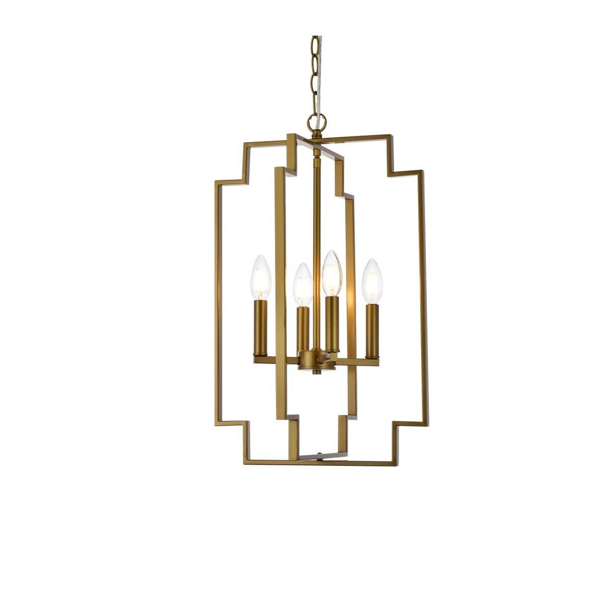 Rosenfeld 13 Inch Cage Pendant by Elegant Lighting
