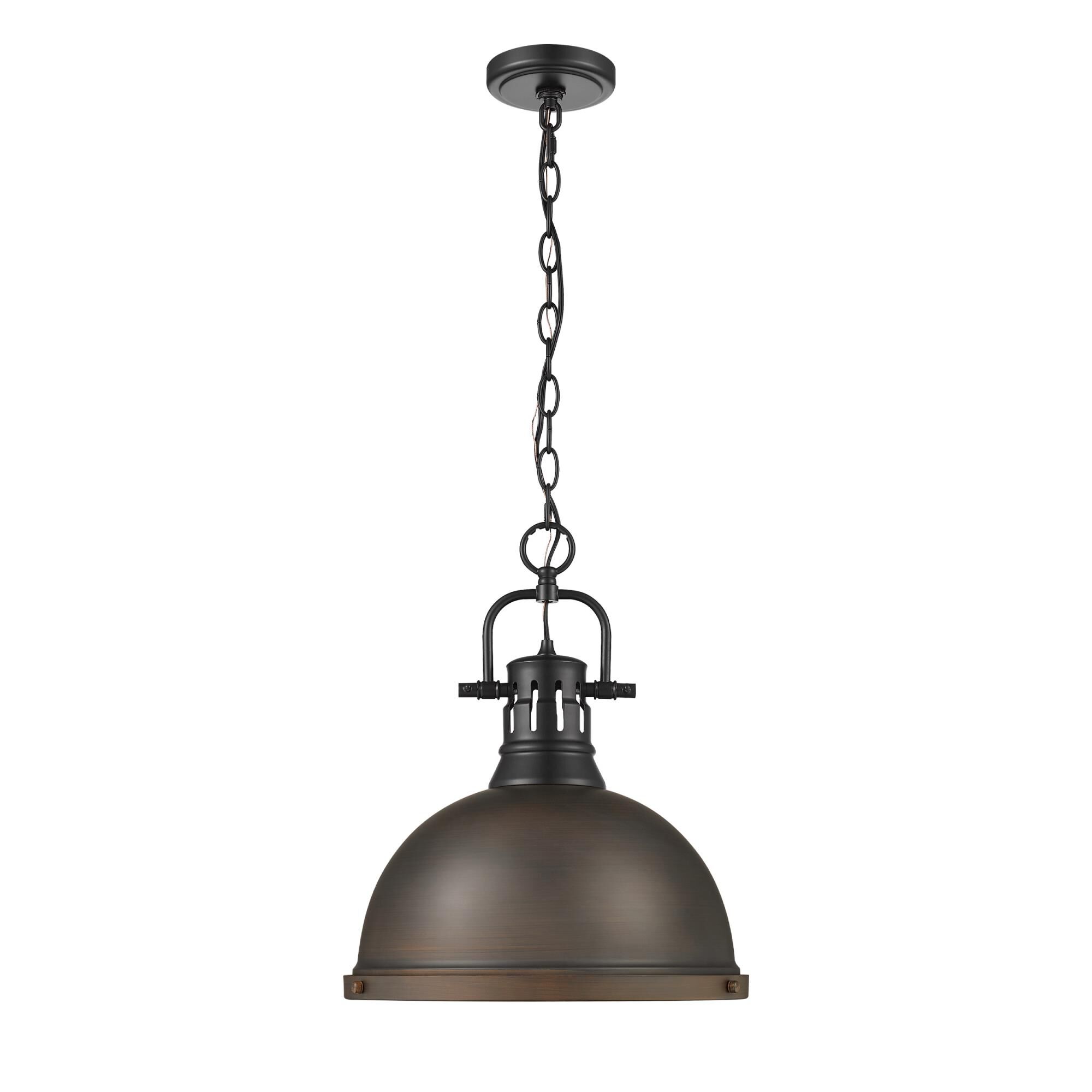 Shown in Rubbed Bronze finish and Rubbed Bronze shade