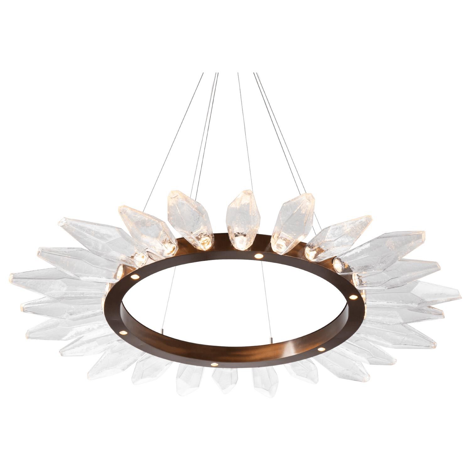 Rock Crystal 56 Inch 30 Light LED Chandelier by Hammerton Studio
