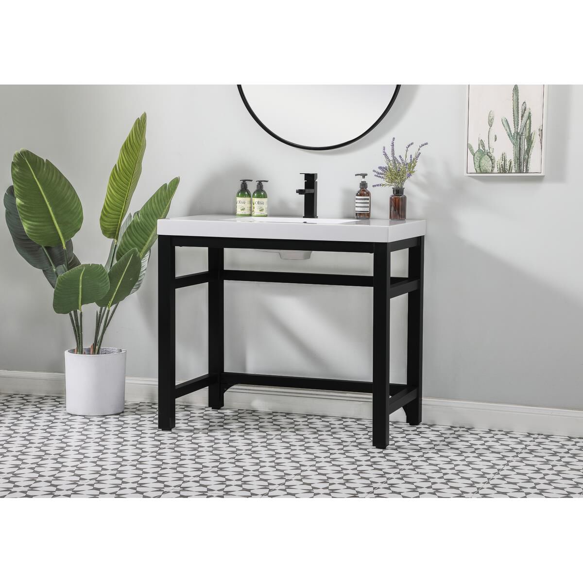 Shown in Black finish