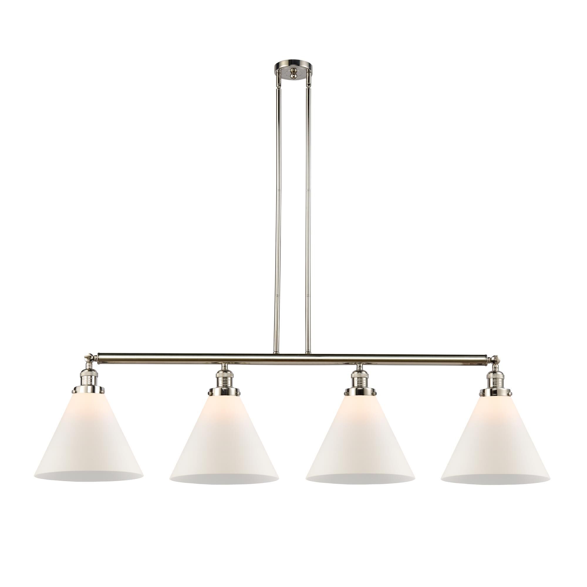 Bruno Marashlian X-Large Cone 56 Inch 4 Light Linear Suspension Light by Innovations Lighting