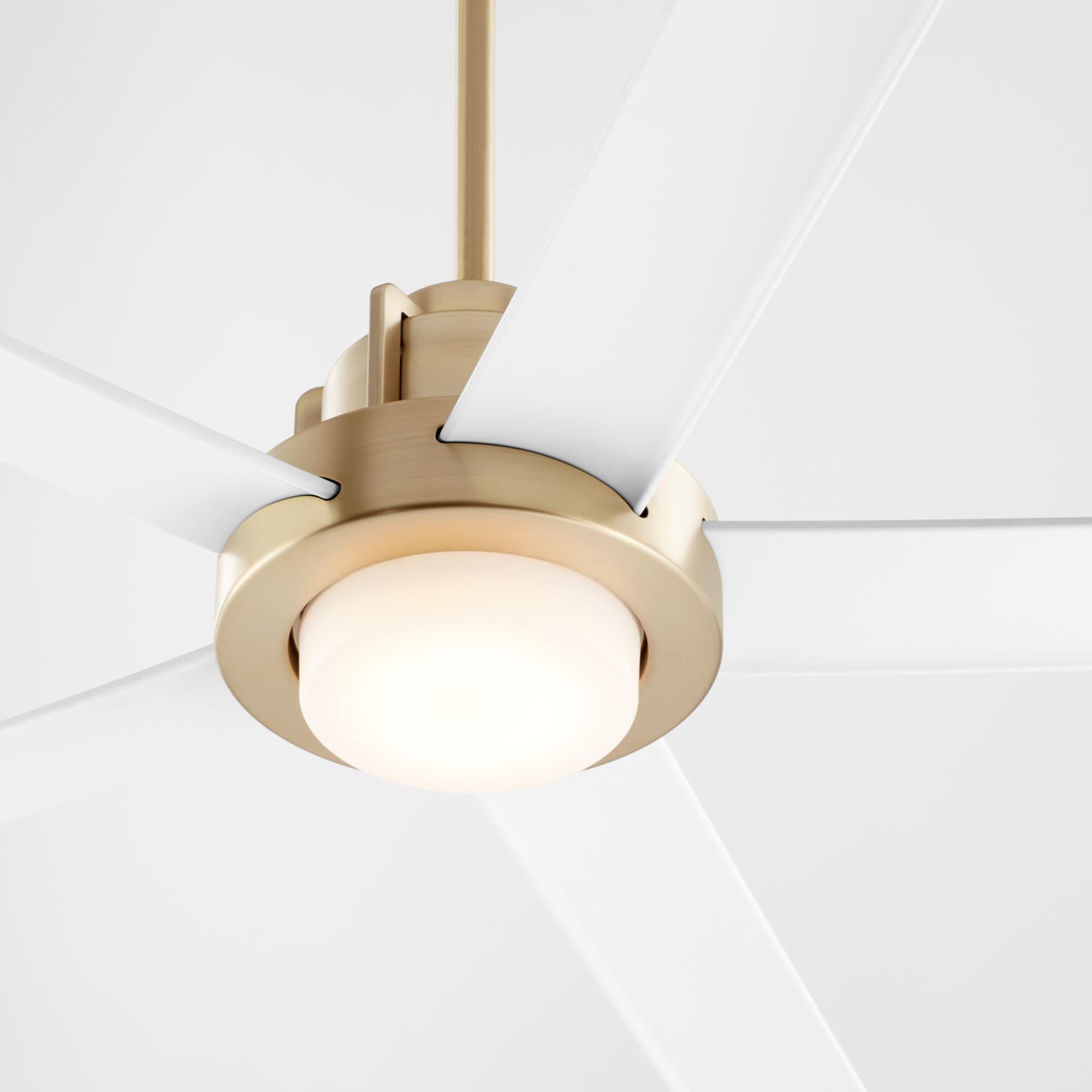 Shown in Aged Brass with Studio White finish