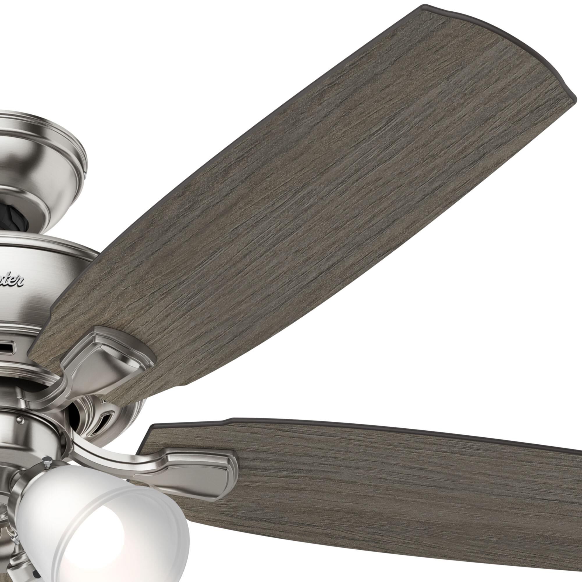 Amberlin 52 Inch Ceiling Fan with Light Kit by Hunter Fan