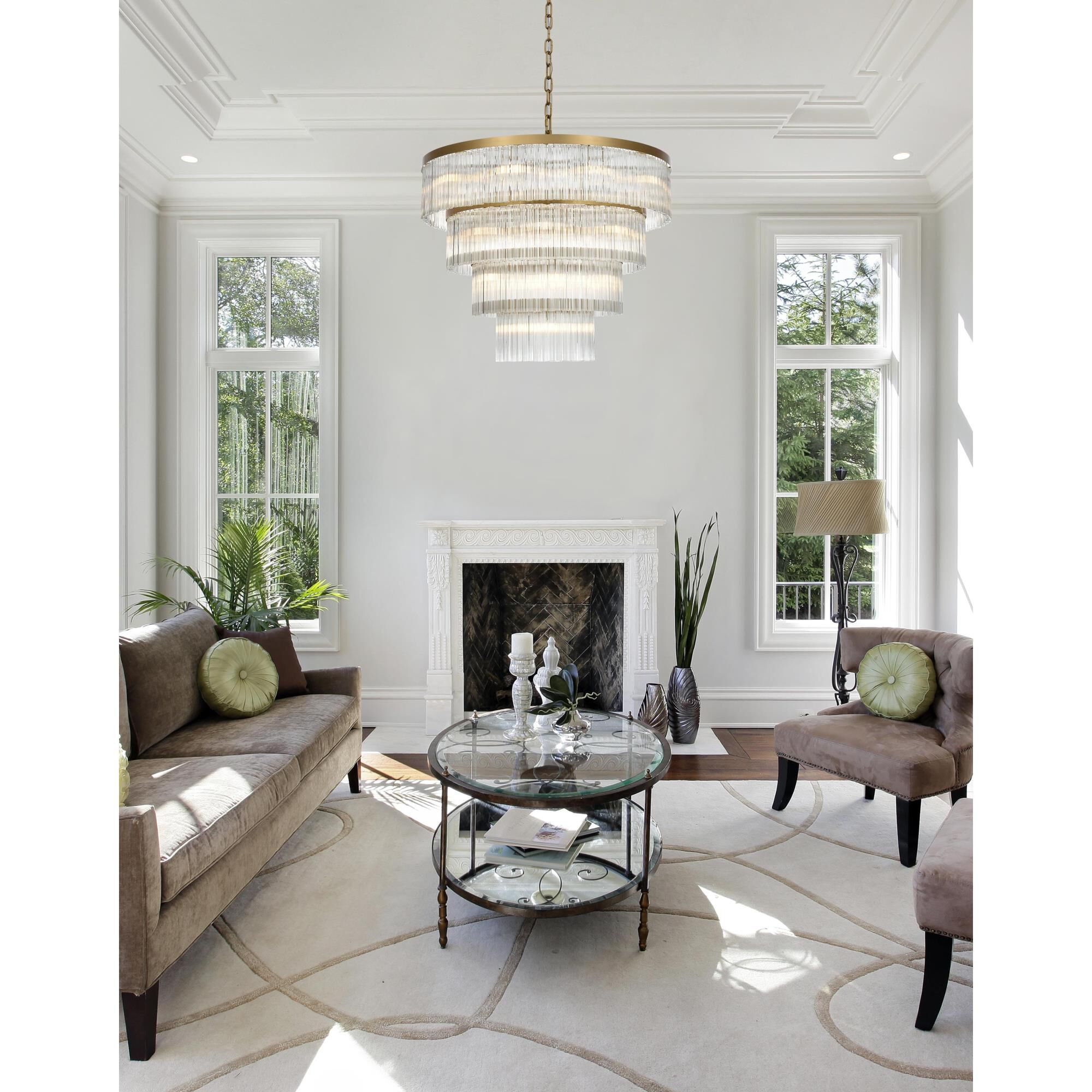 Harlow 40 Inch Chandelier by Elegant Lighting