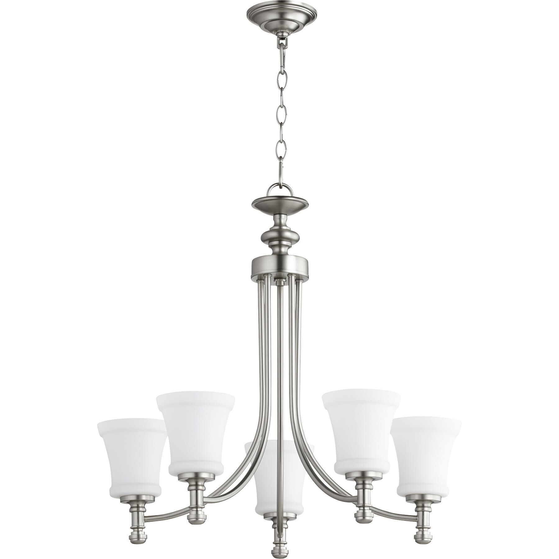 Shown in Satin Nickel finish and Satin Opal shade