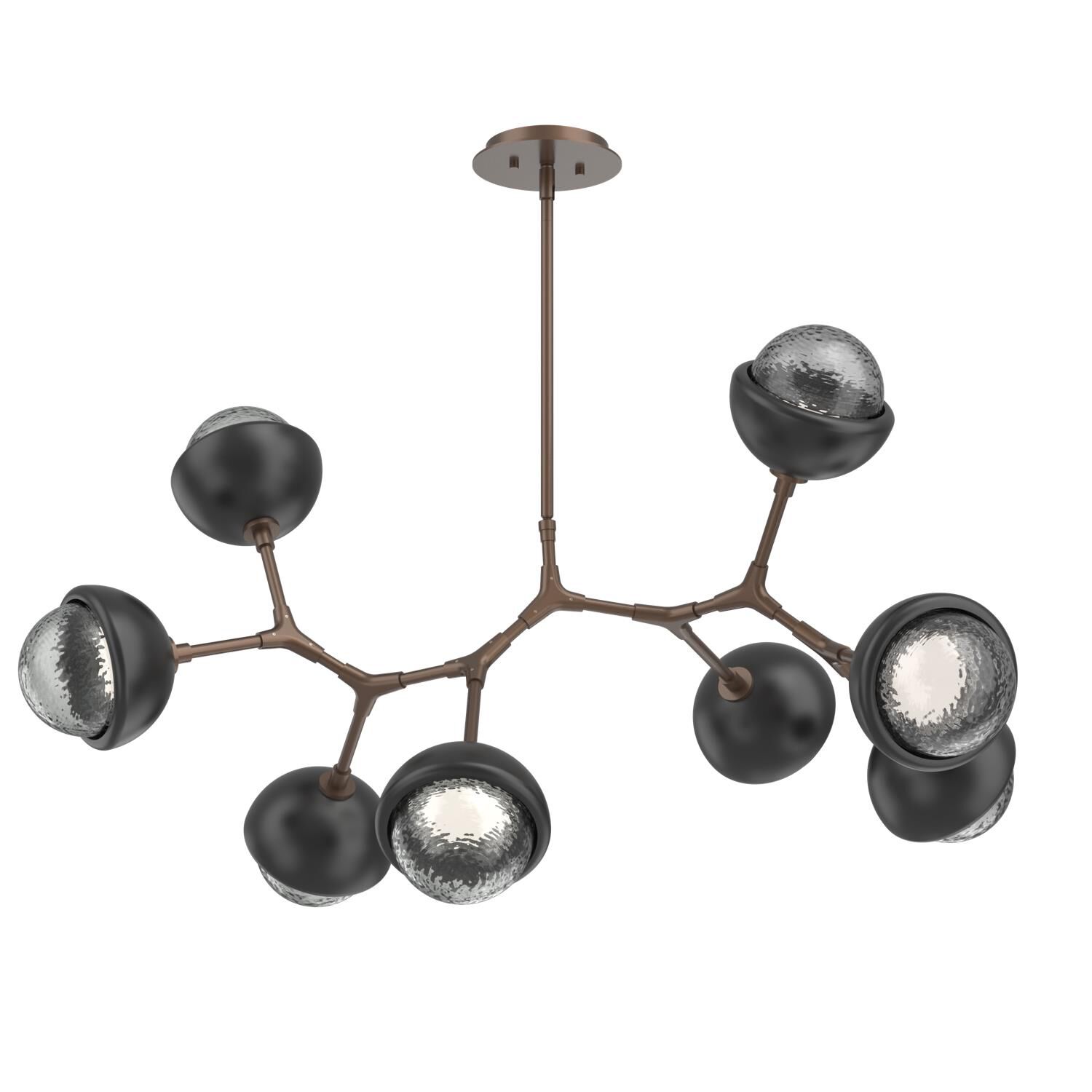 Shown in Burnished Bronze finish and Smoke glass and Matte Black accent