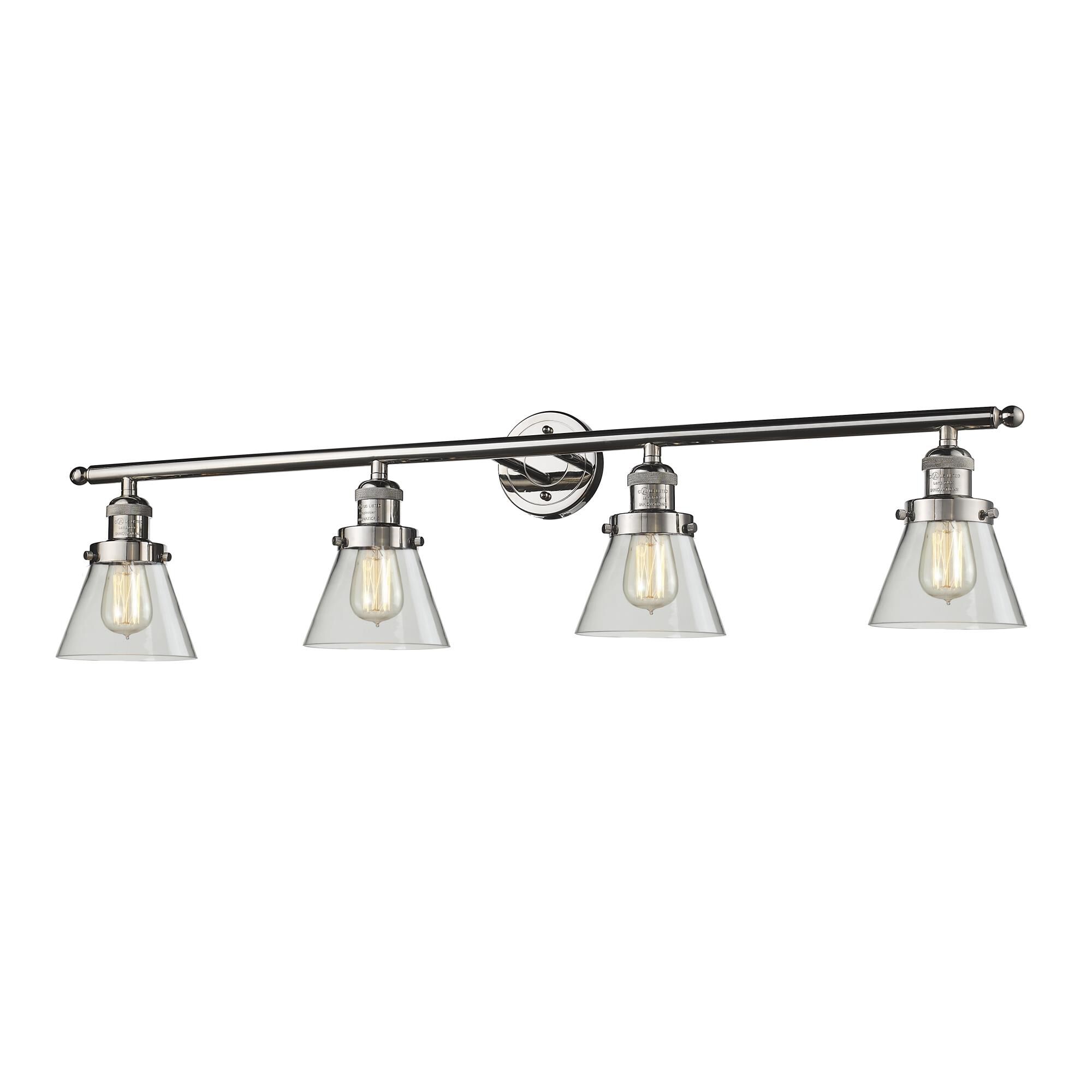 Bruno Marashlian Small Cone 42 Inch 4 Light Bath Vanity Light by Innovations Lighting