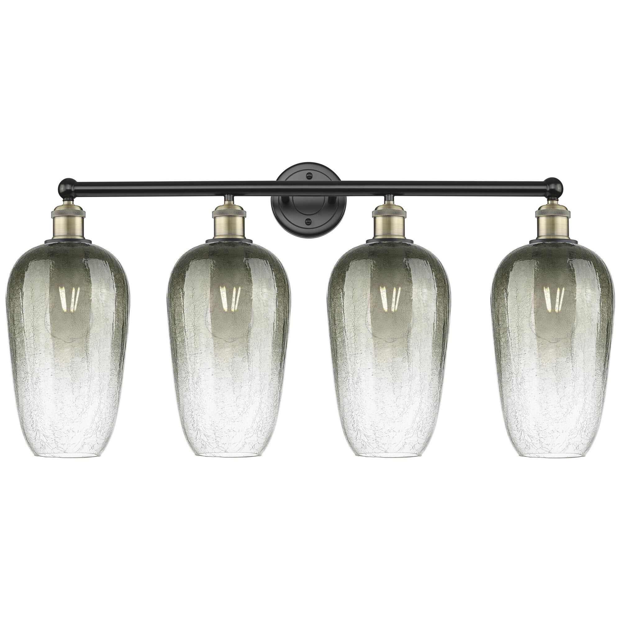 Shown in Black Antique Brass finish and Slate glass