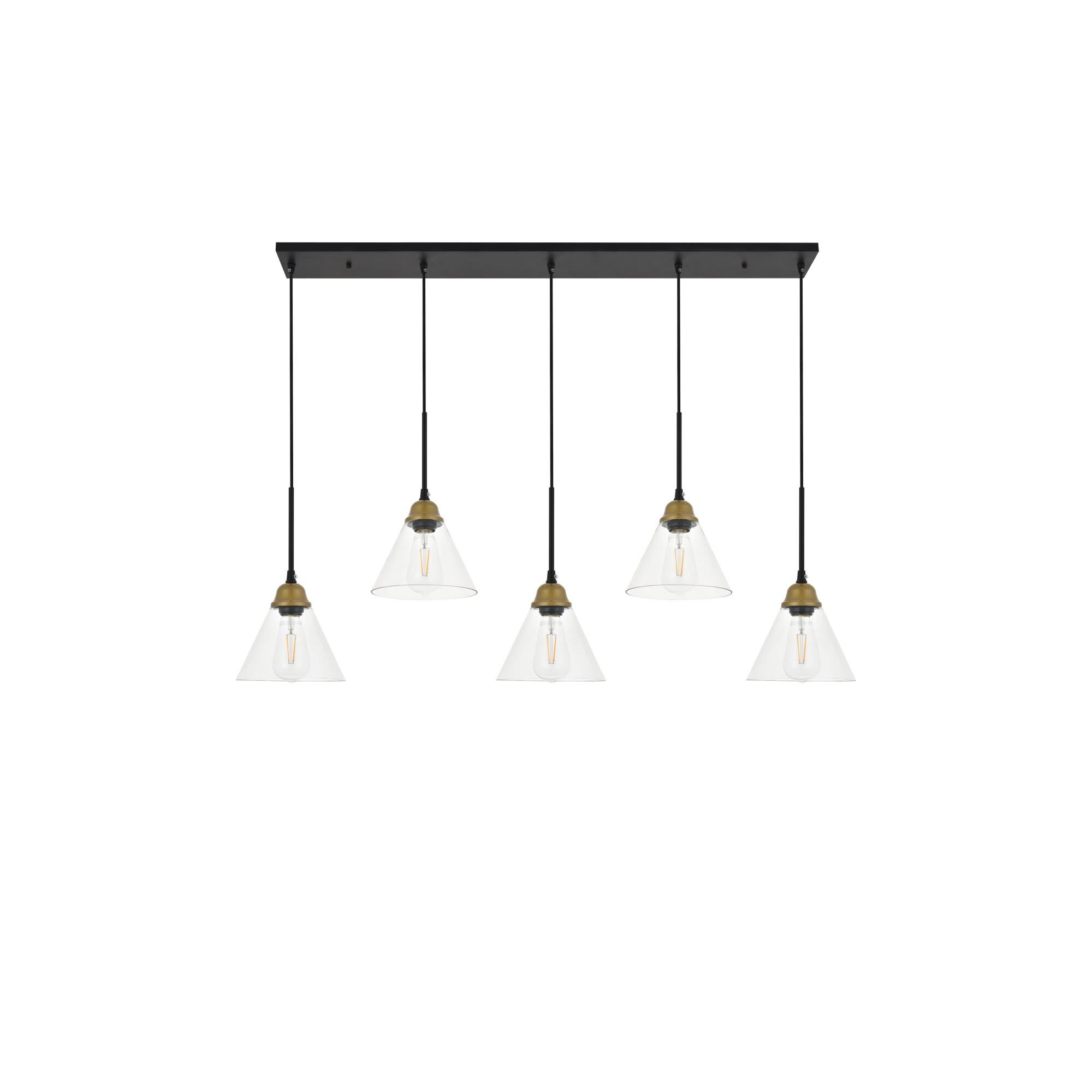 Shown in Brass And Black finish