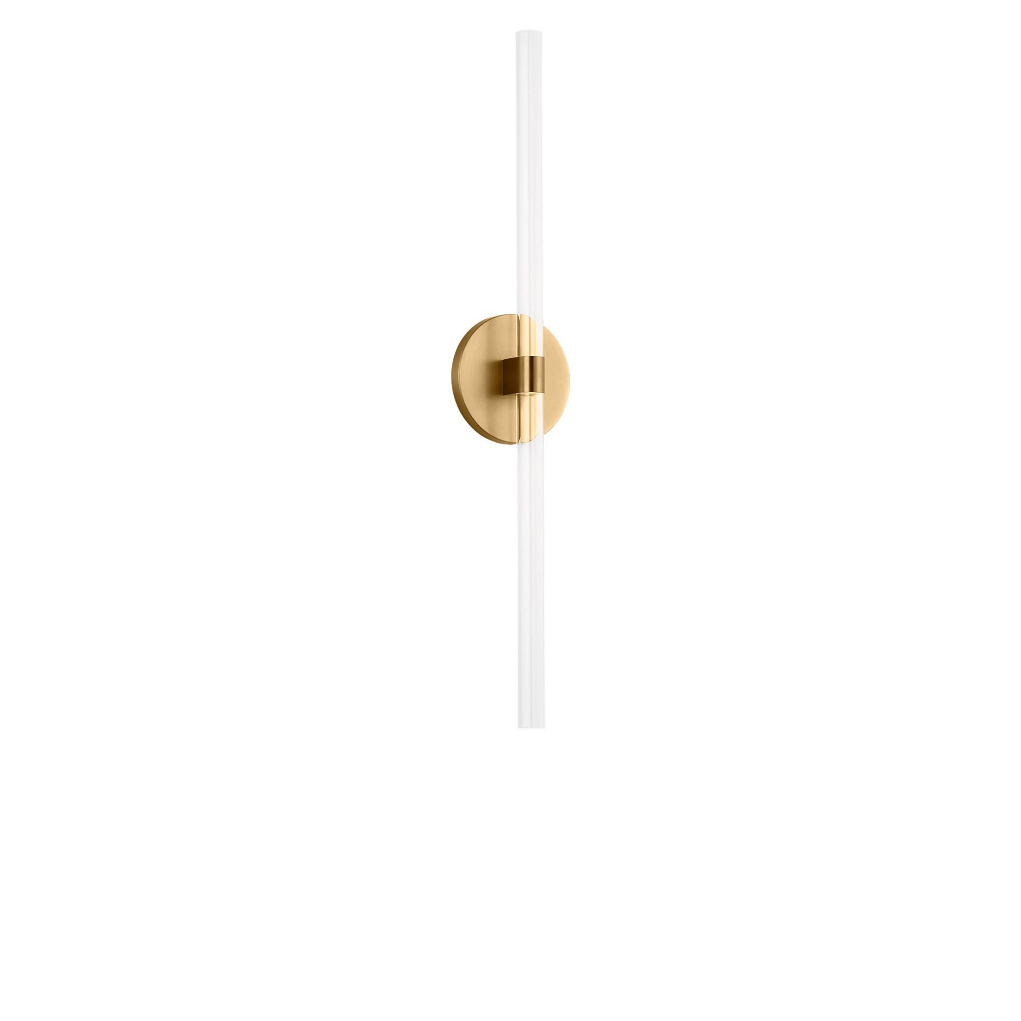 Shown in Burnished Brass finish and Clear Polycarbonate Lens shade