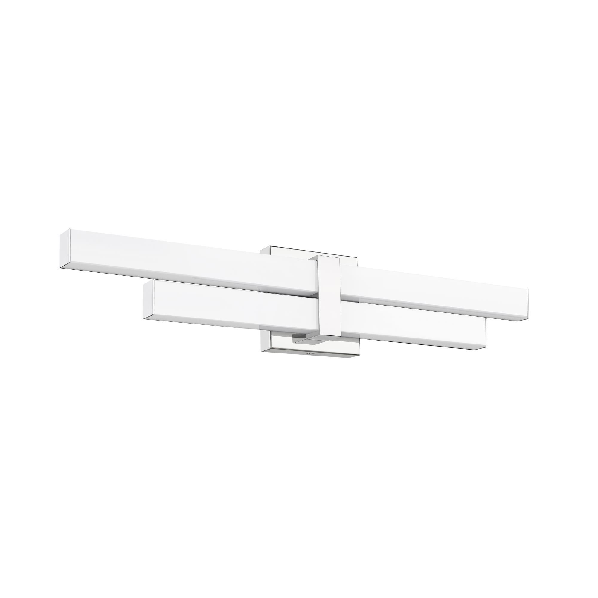 Shown in Chrome  finish and Frosted glass