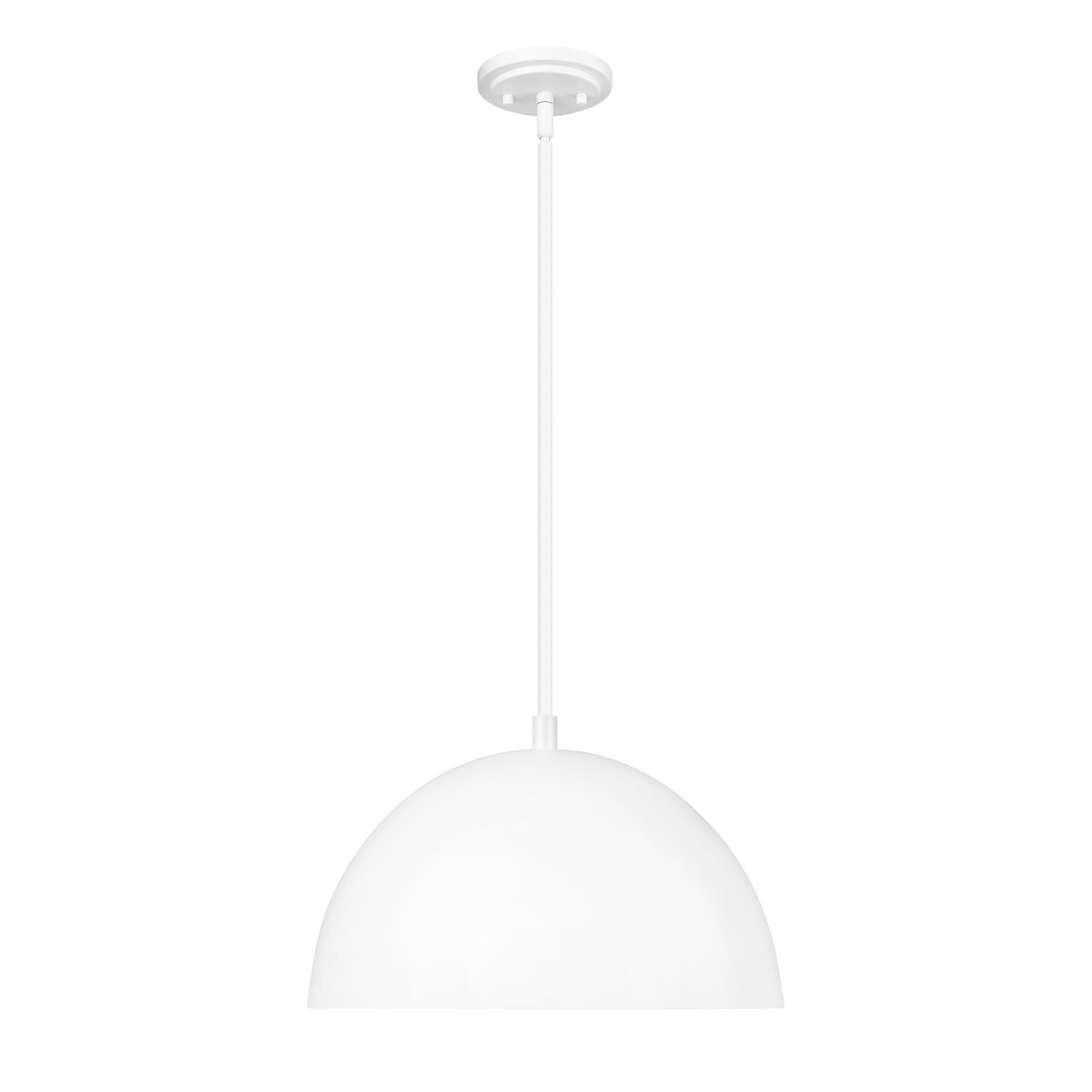 Shown in Matte White finish and Matte White and Gold shade