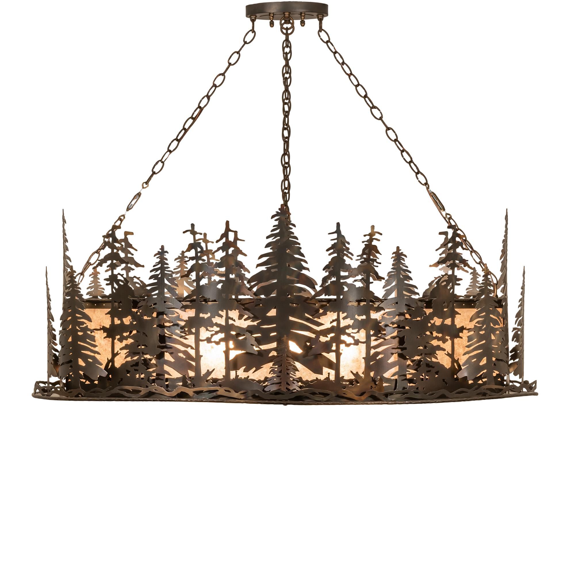Tall Pines 48 Inch 6 Light Linear Suspension Light by Meyda Lighting