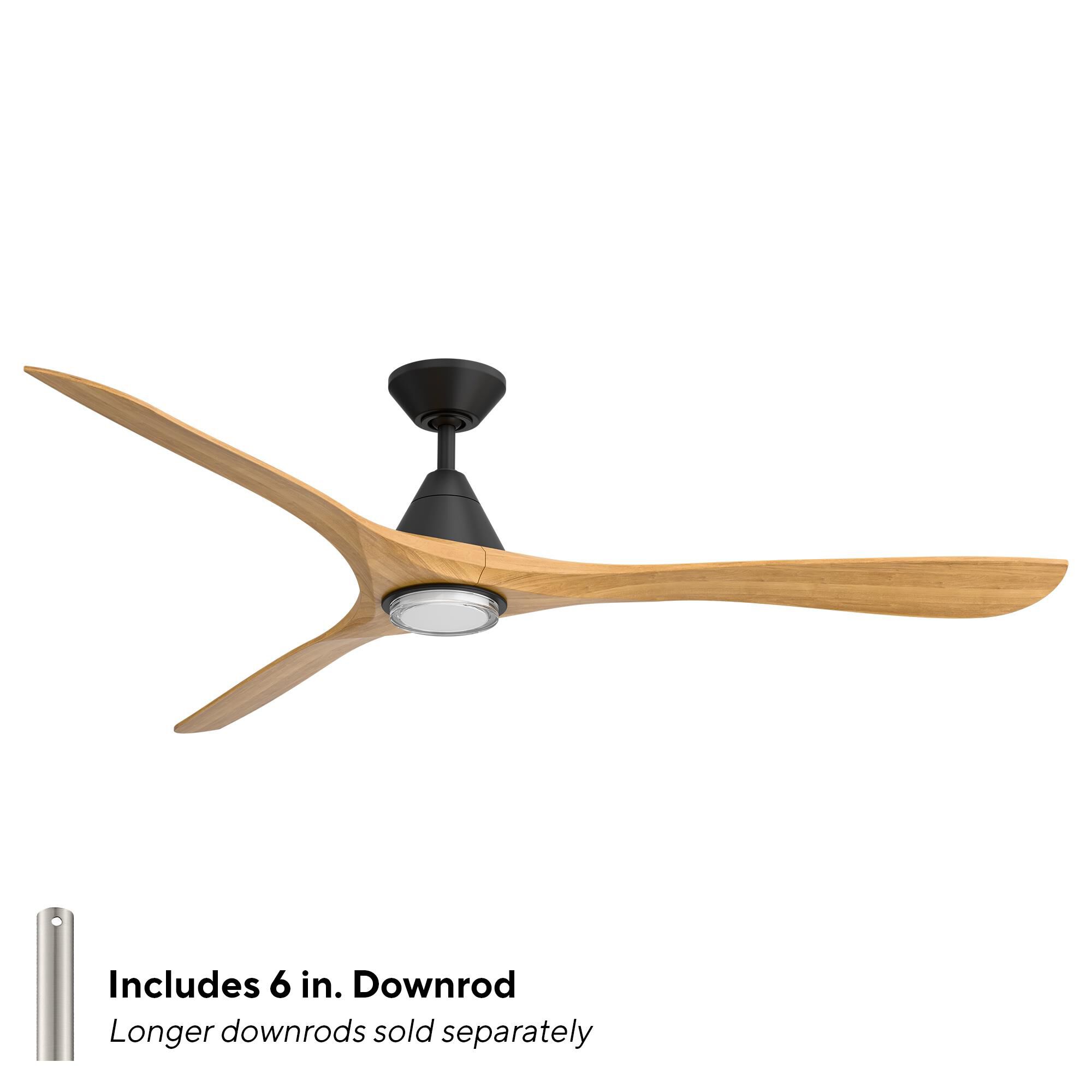 Carve 72 Inch Ceiling Fan with Light Kit by Modern Forms