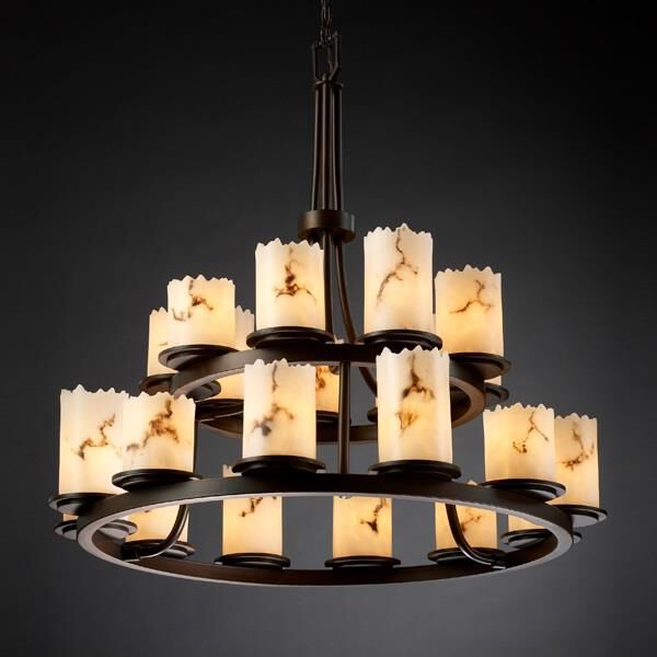 Lumenaria 33 Inch 21 Light Chandelier by Justice Design Group