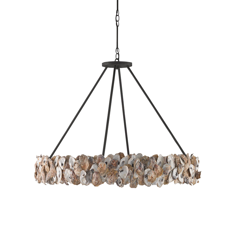 Oyster Large Chandelier by Currey & Company
