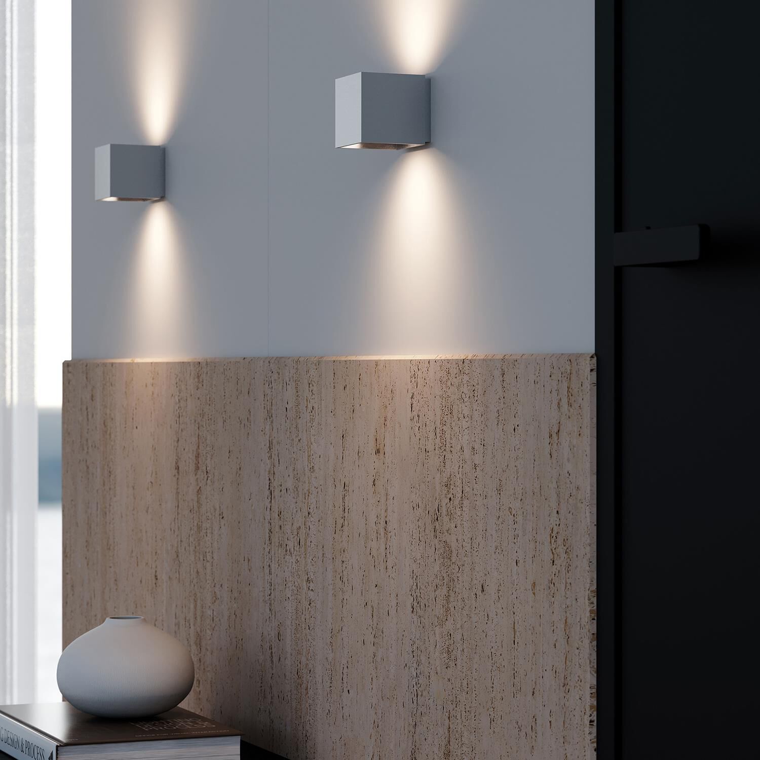 Qube 3 Inch Wall Sconce by SONNEMAN