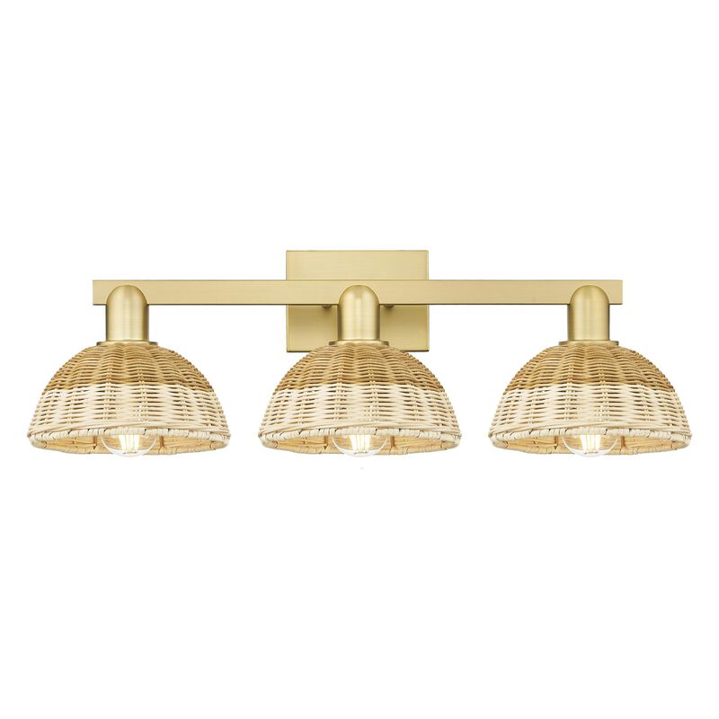 Bruno Marashlian Natural Ballston Dome 26 Inch Bath Vanity Light by Innovations Lighting