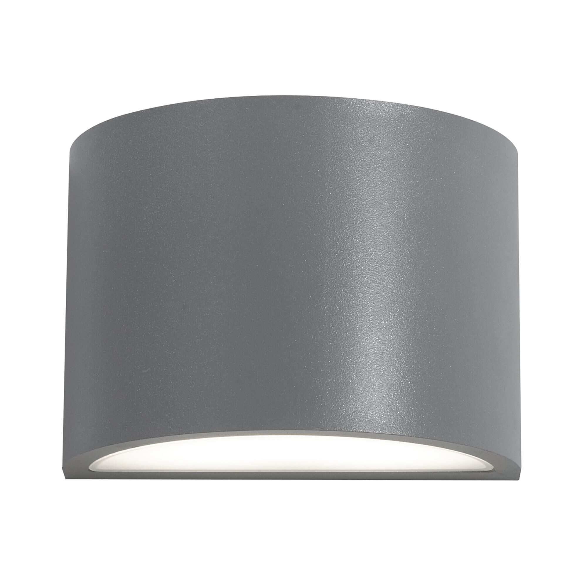 Shown in Textured Grey finish and Frosted glass