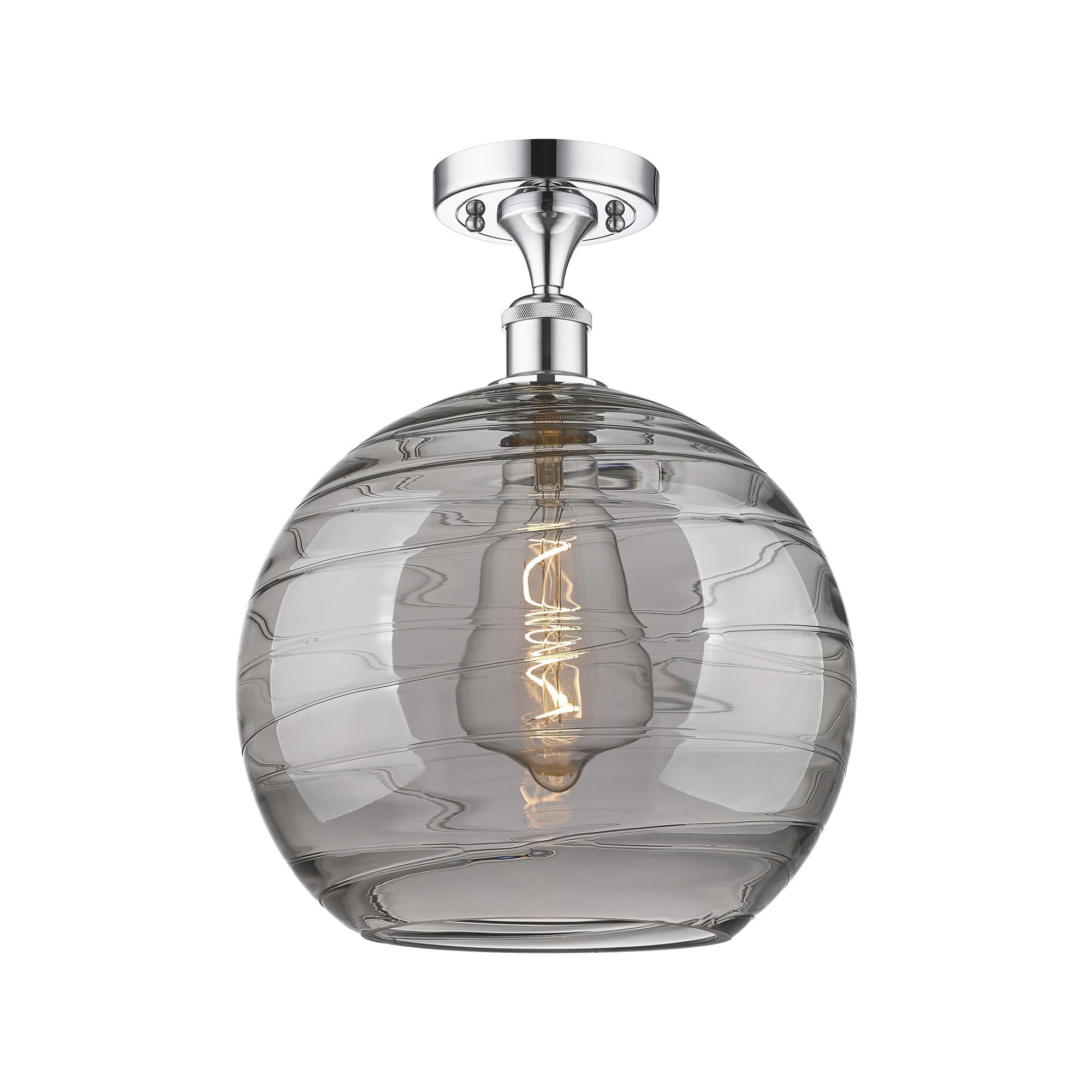 Bruno Marashlian Athens Deco Swirl 12 Inch Semi Flush Mount by Innovations Lighting