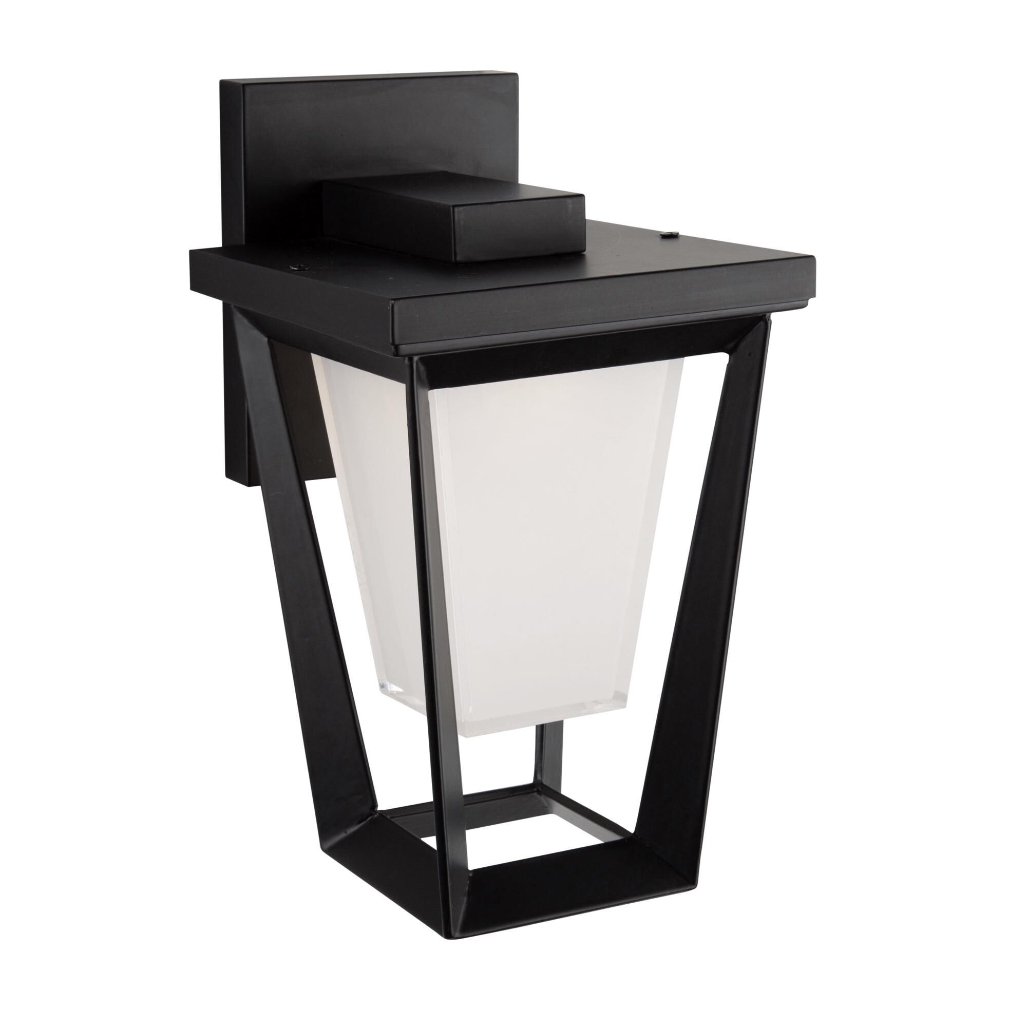 Shown in Black finish and Frosted glass