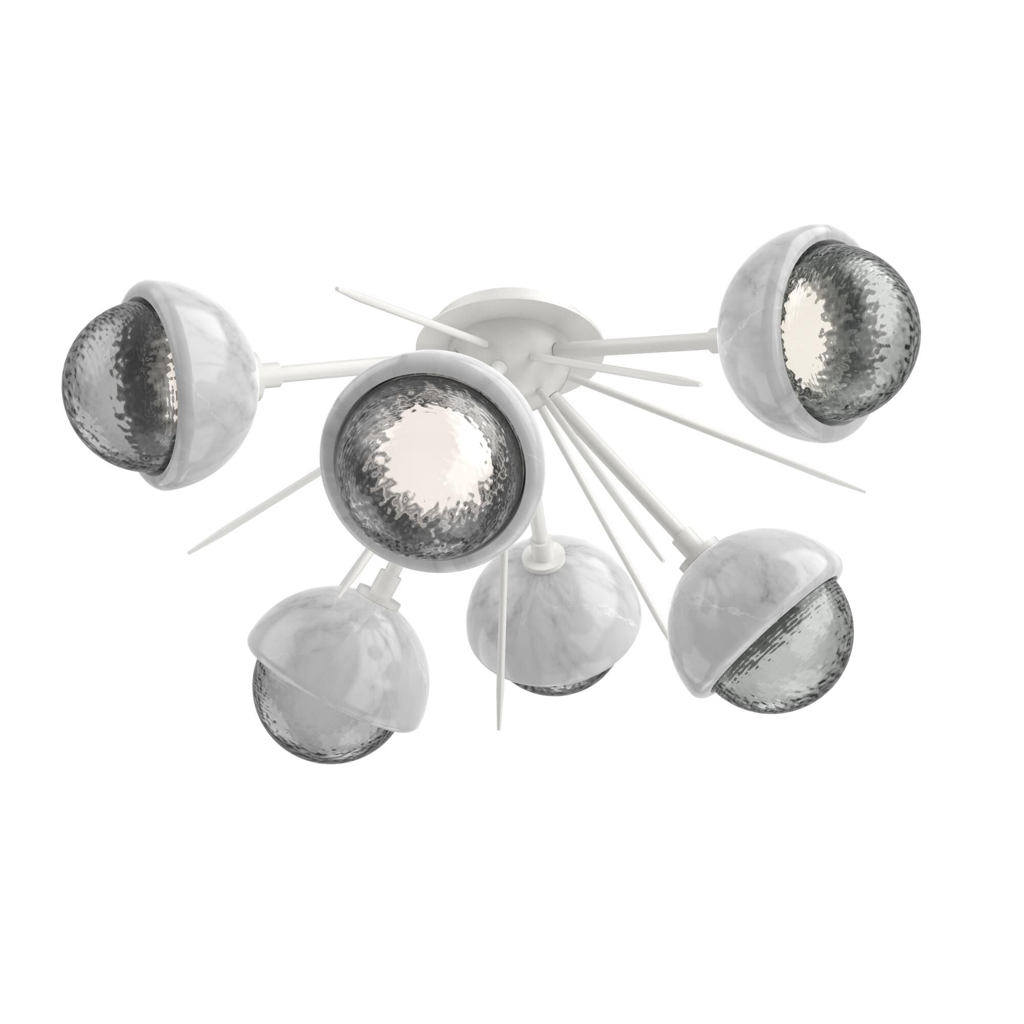Levi Wilson Cabochon 28 Inch Semi Flush Mount by Hammerton Studio