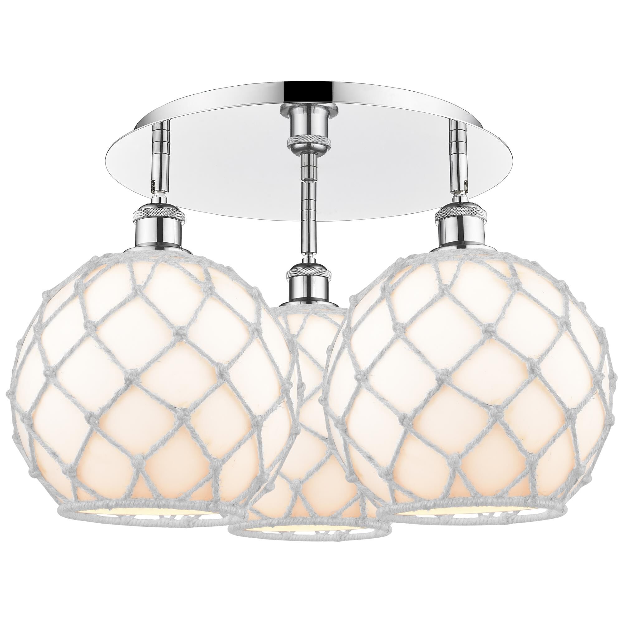 Bruno Marashlian Farmhouse Rope 22 Inch Flush Mount by Innovations Lighting
