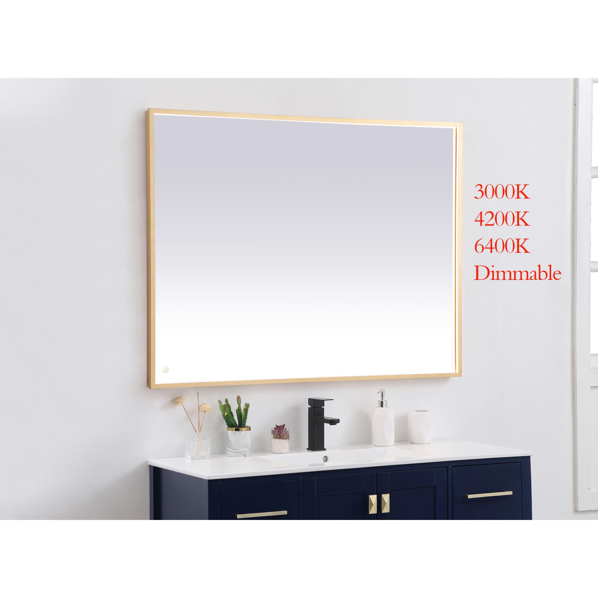 Pier LED Lighted Mirror by Elegant Decor