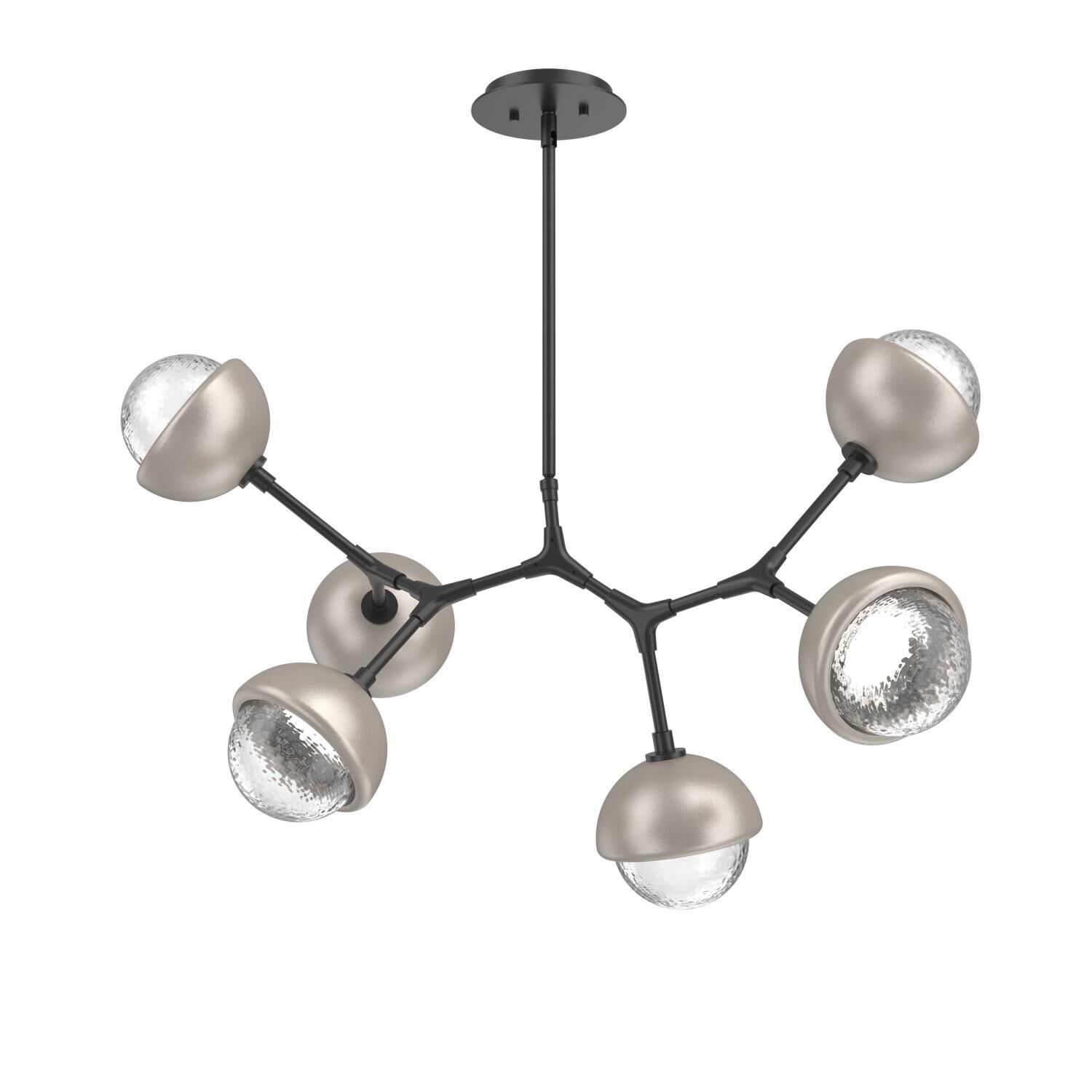 Levi Wilson Cabochon 31 Inch Linear Suspension Light by Hammerton Studio