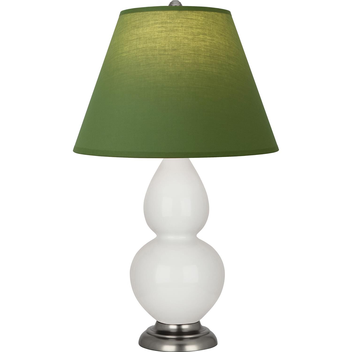 Shown in Lily finish and Tea Green and Taupe shade and Antique Silver accent