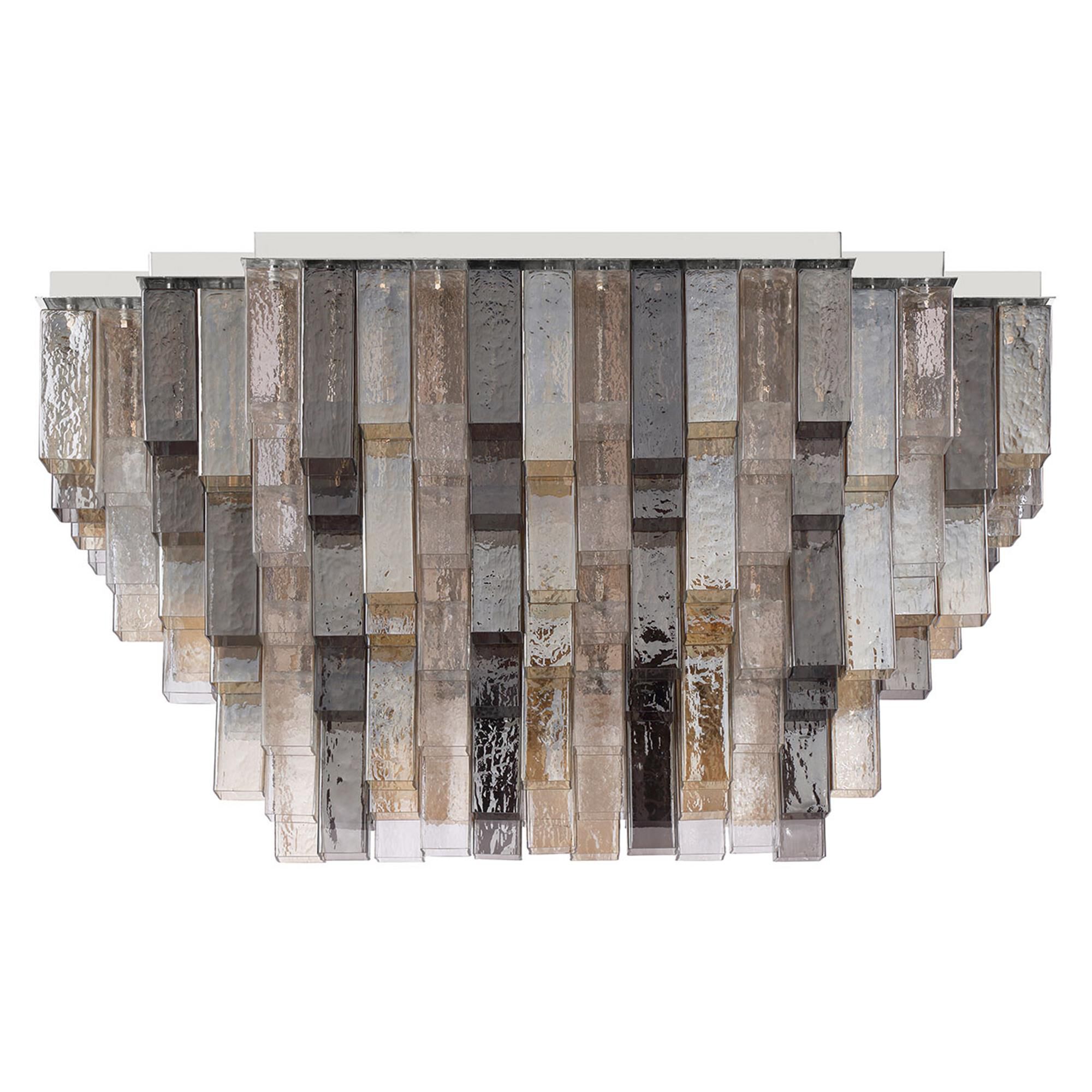 Shown in Chrome finish and Mixed glass