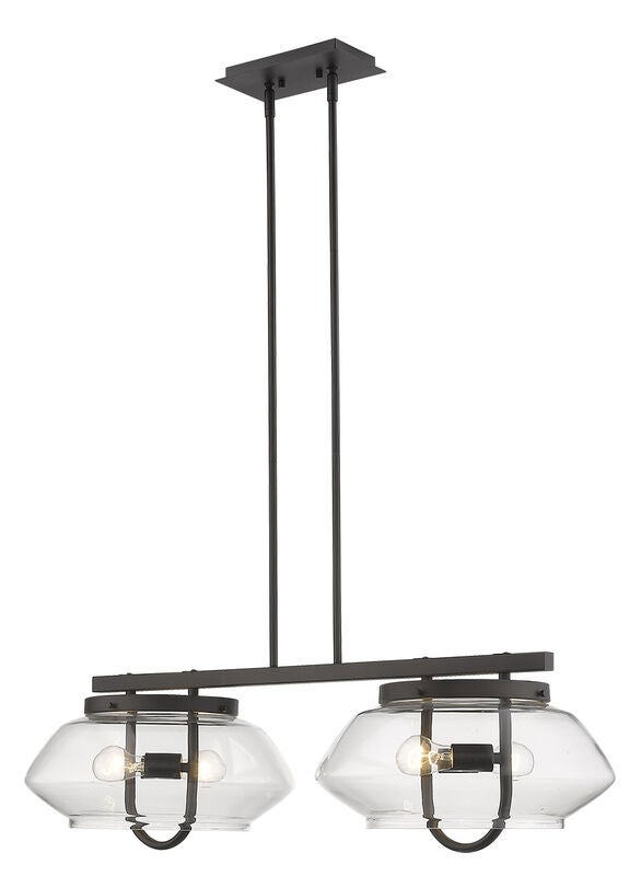 Garner 38 Inch 4 Light Linear Suspension Light by Trend Lighting