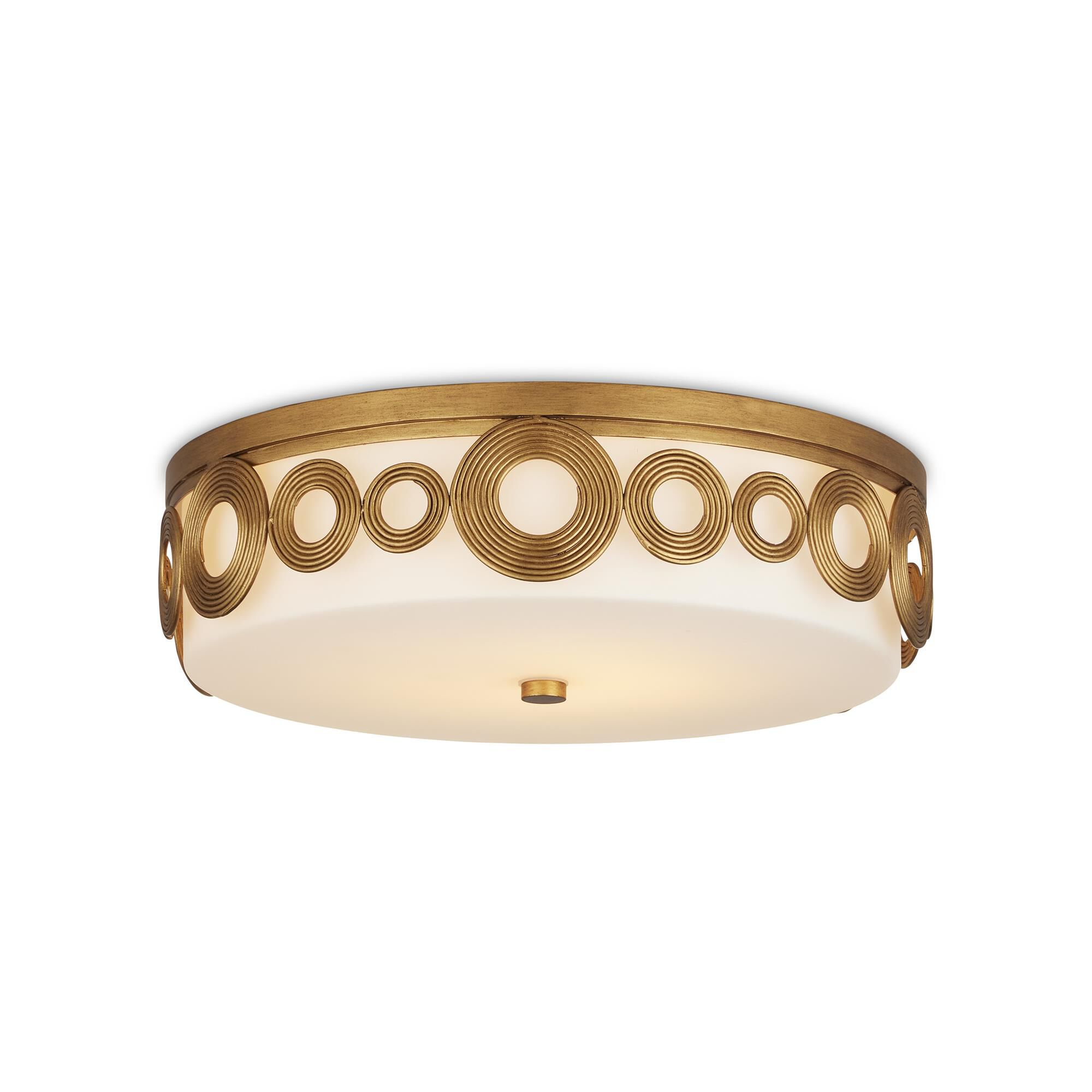 Shown in Brass/Opaque White finish