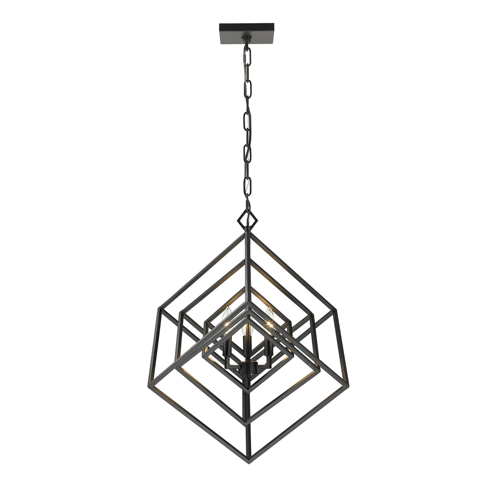 Euclid 23 Inch 3 Light Chandelier by Z-Lite