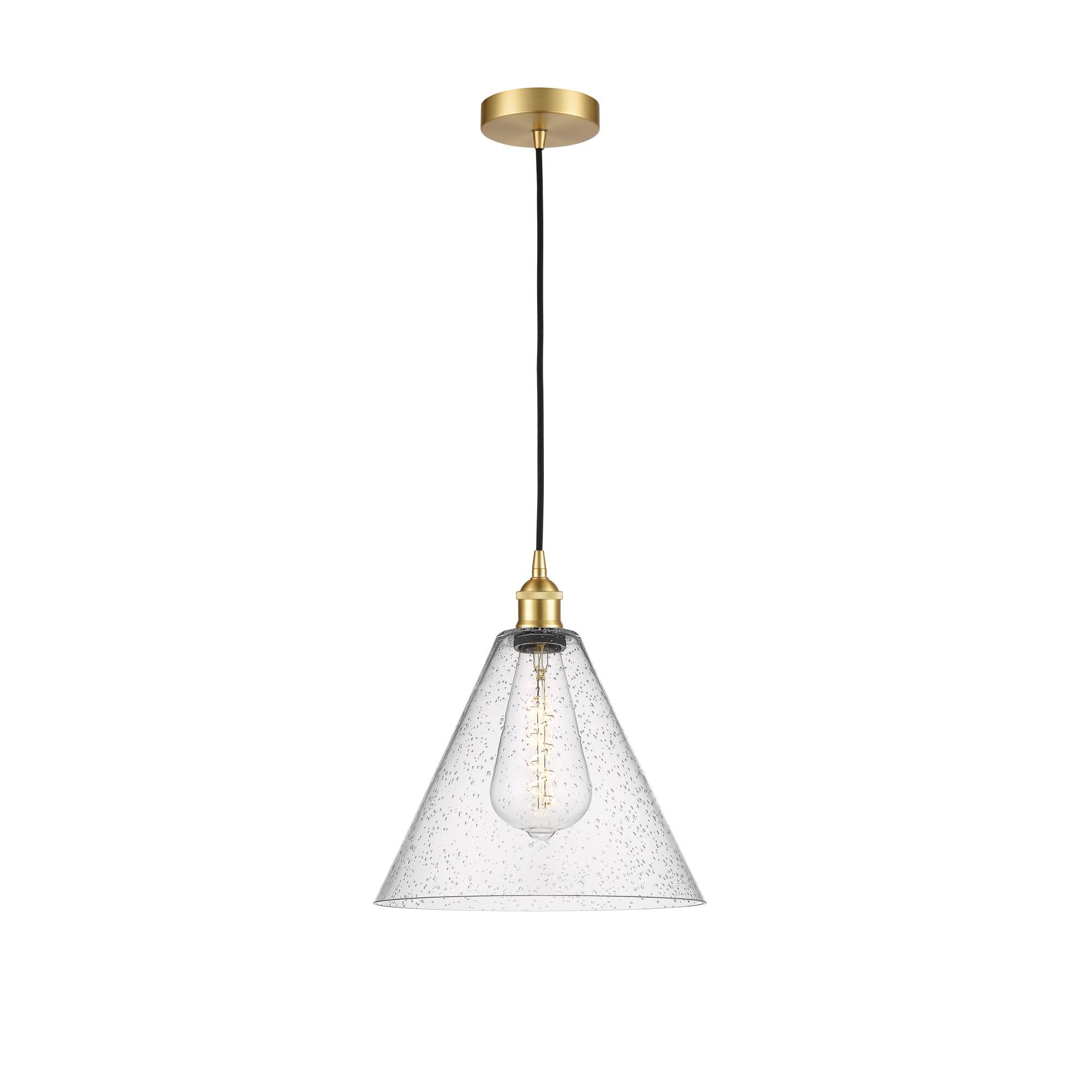 Bruno Marashlian Edison Glass Cone 12 Inch Mini Pendant by Innovations Lighting