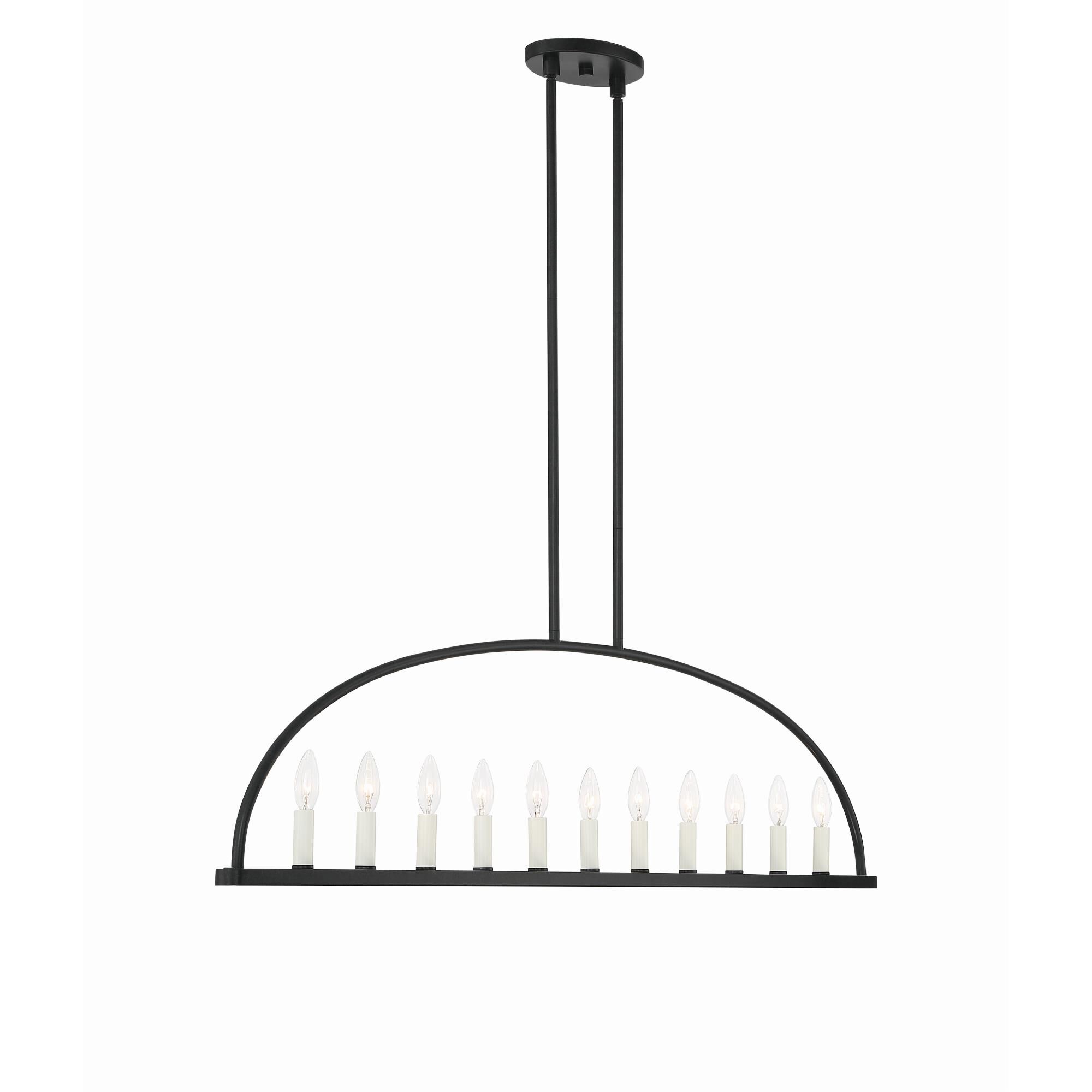 Abbott 54 Inch 11 Light Linear Suspension Light by Crystorama