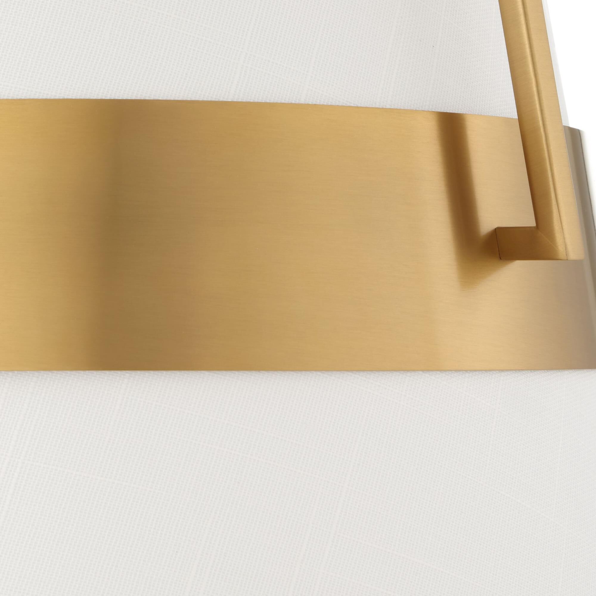 Shown in Brass and White finish