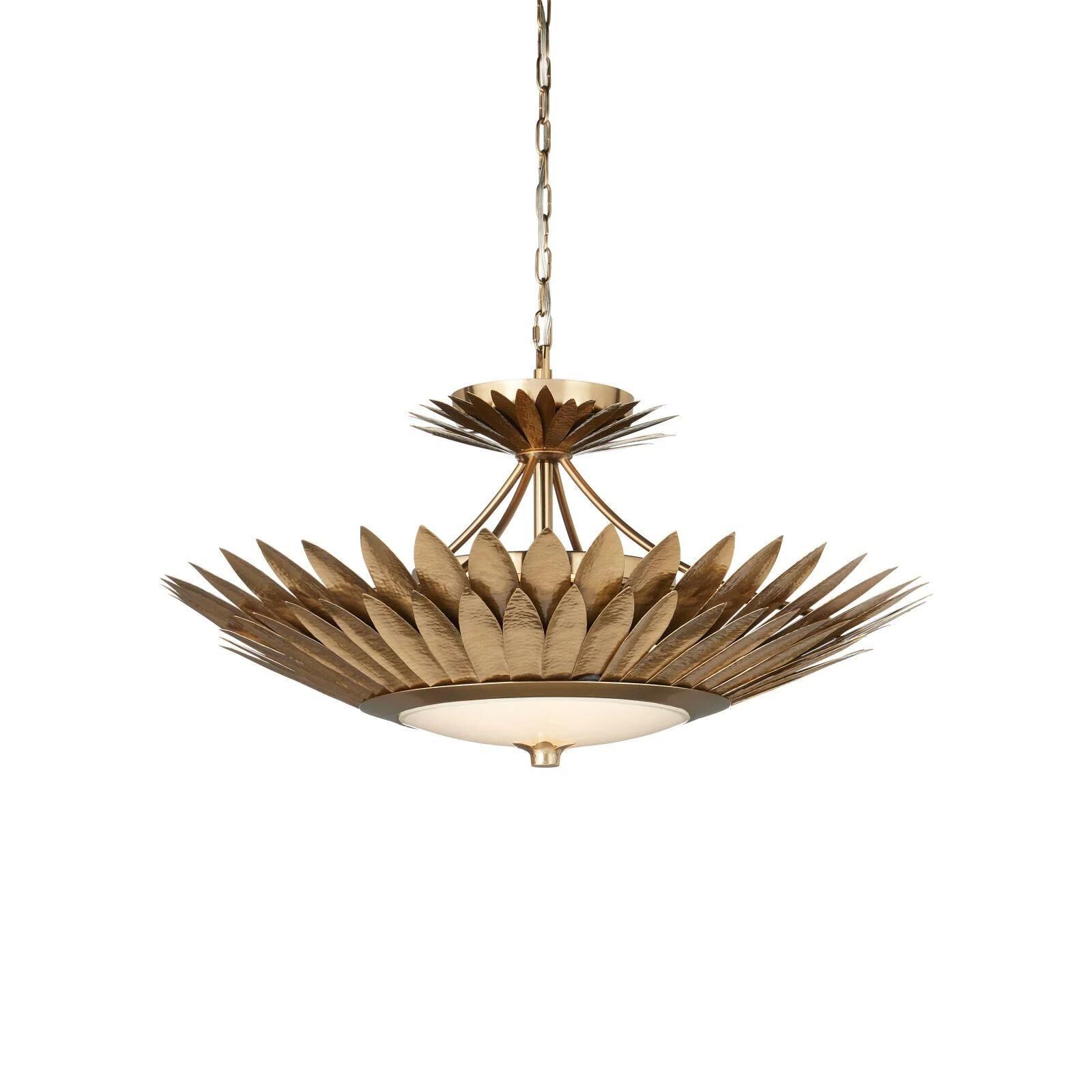 Plumage 30 Inch Semi Flush Mount by Currey and Company