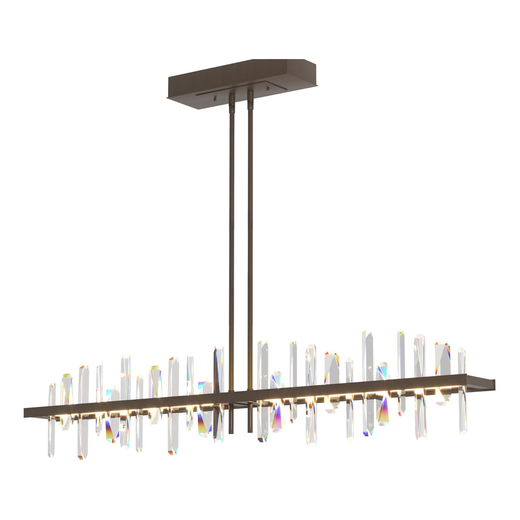 Shown in Bronze finish and Clear shade
