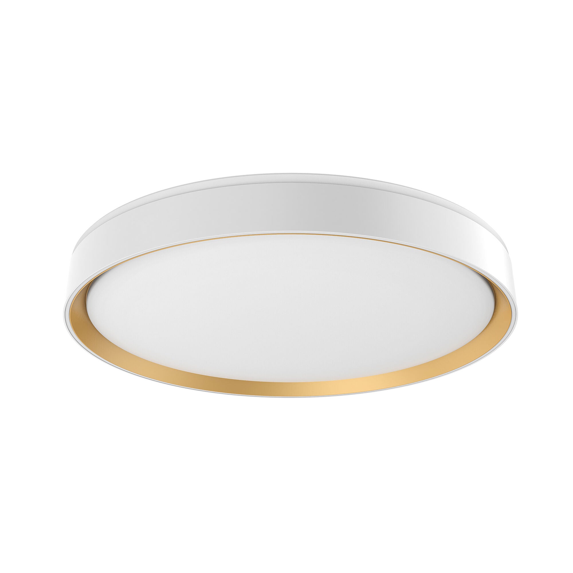 Shown in White/Gold finish