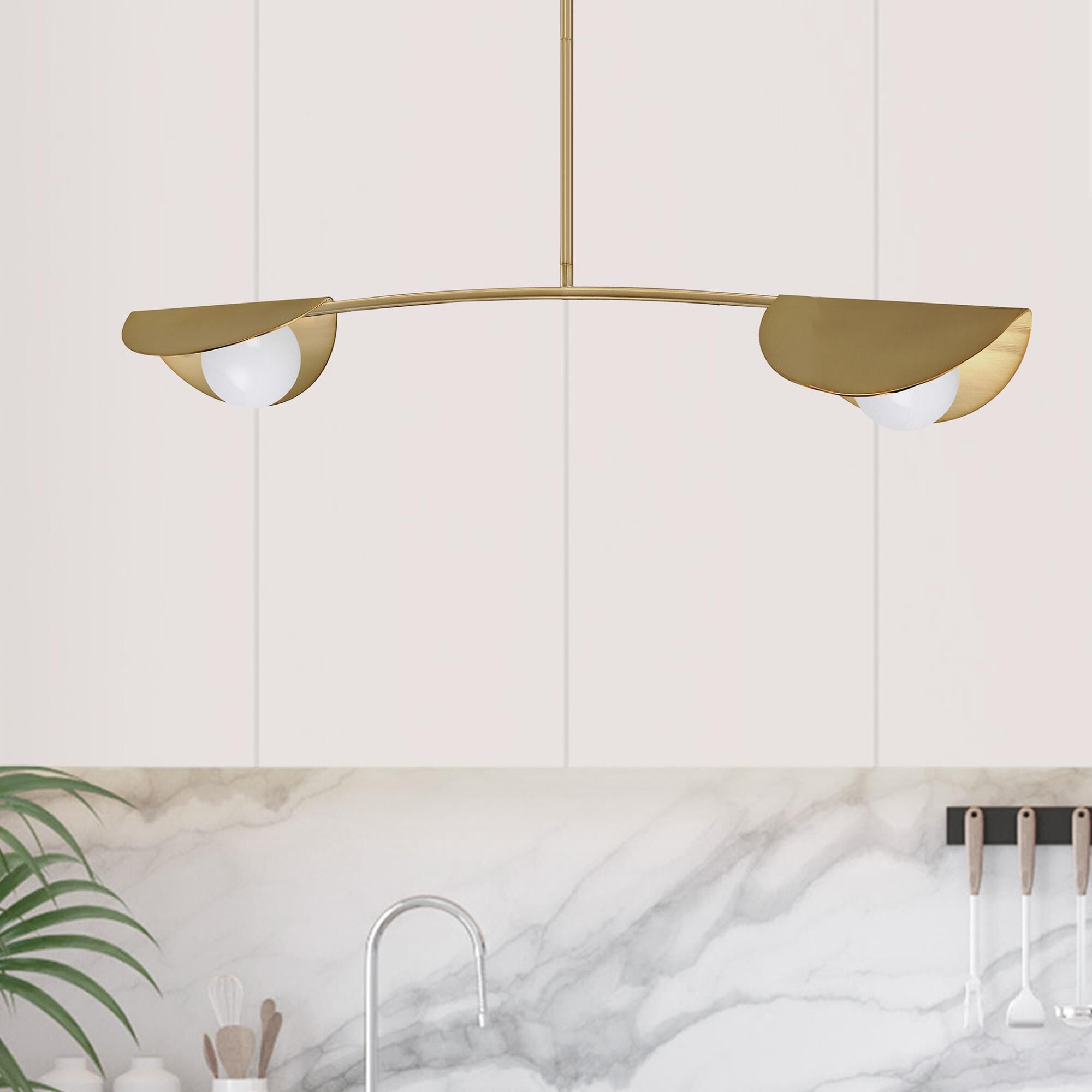 Emma 34 Inch 2 Light Linear Suspension Light by Dainolite