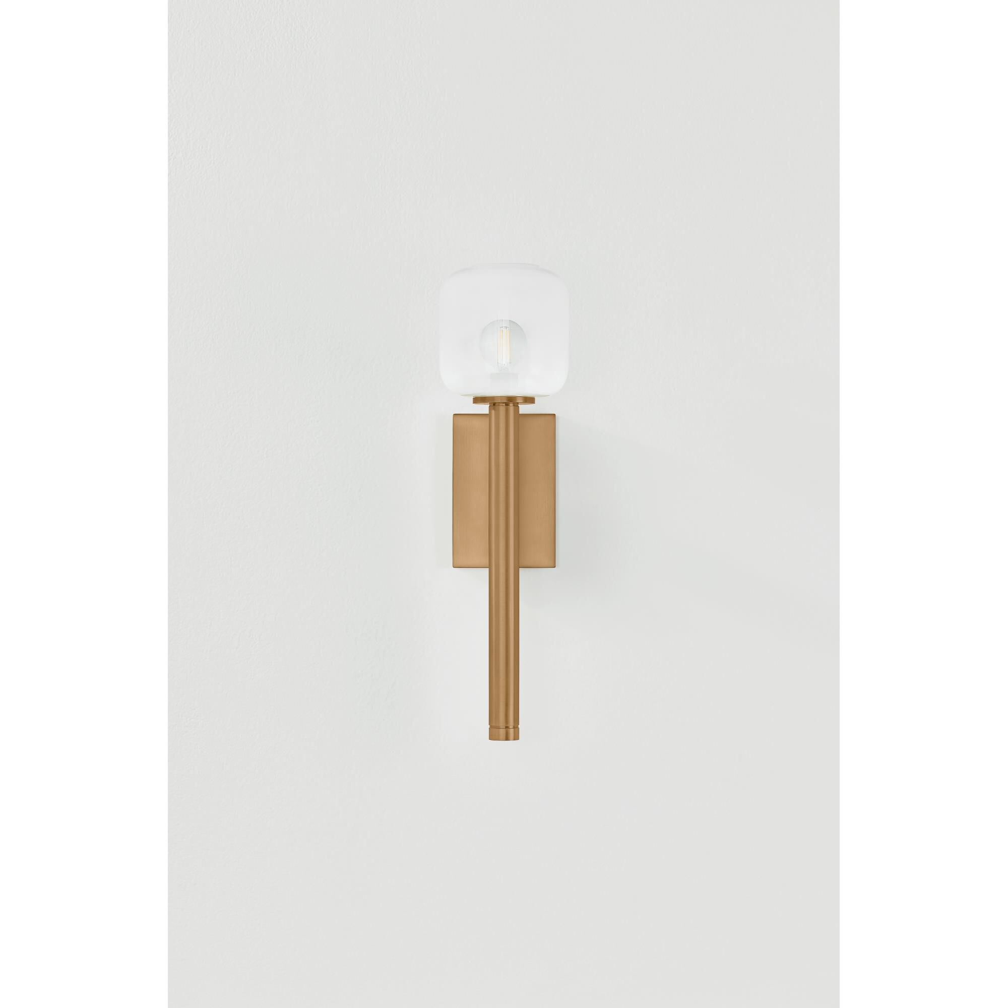 Shown in Patina Brass finish and Sfumato shade