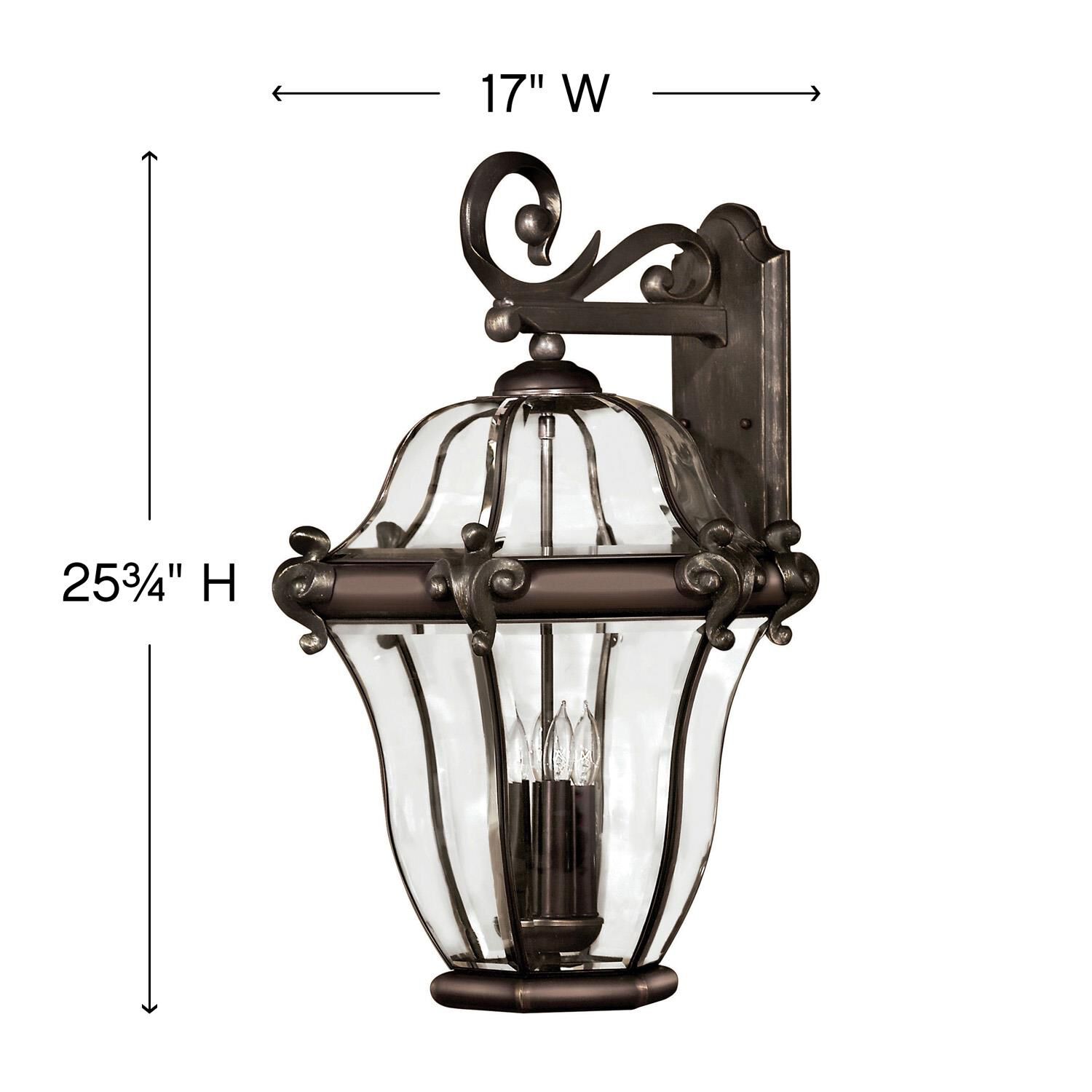 San Clemente 25 Inch Tall 4 Light Outdoor Wall Light by Hinkley Lighting