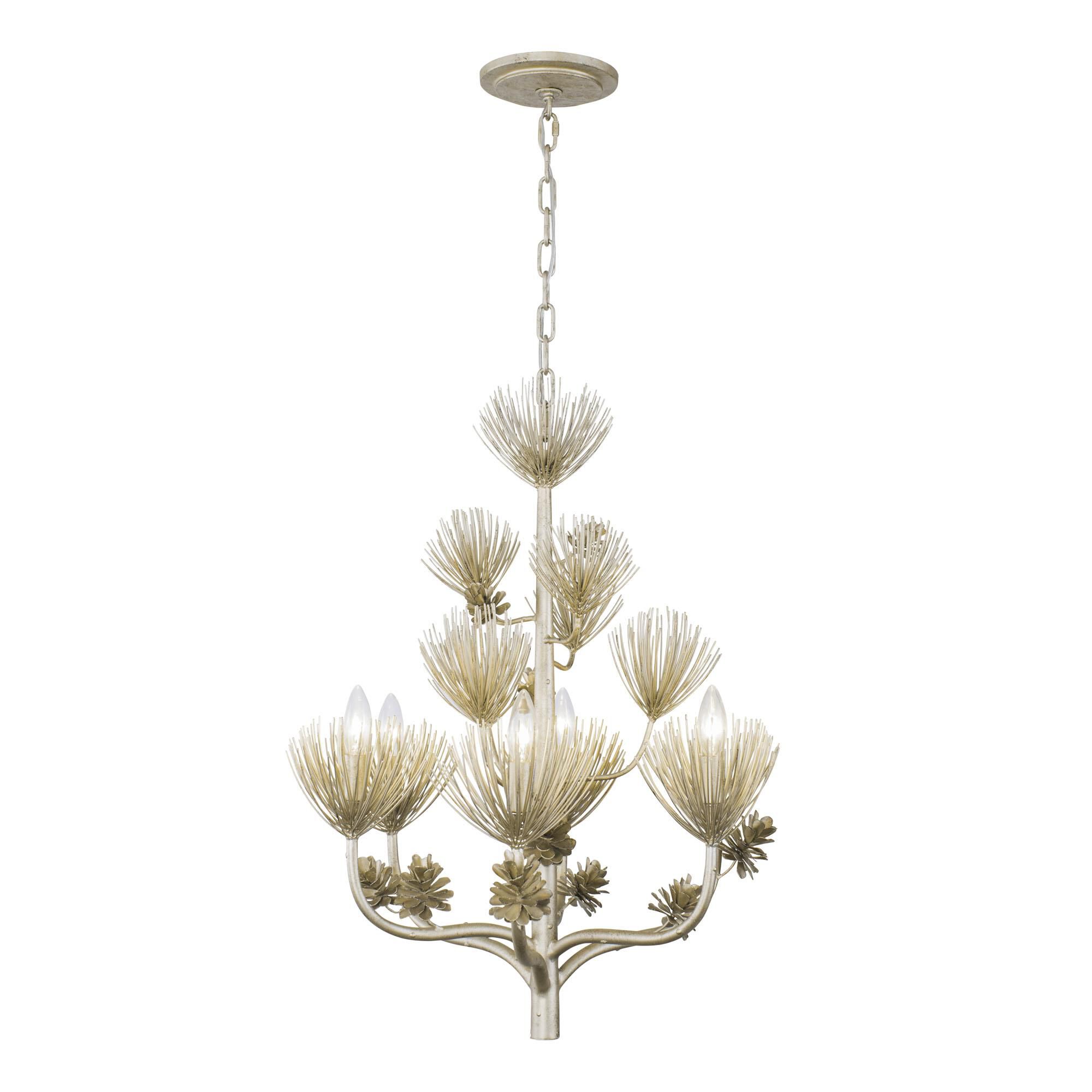 Pinion 24 Inch 6 Light Chandelier by Varaluz